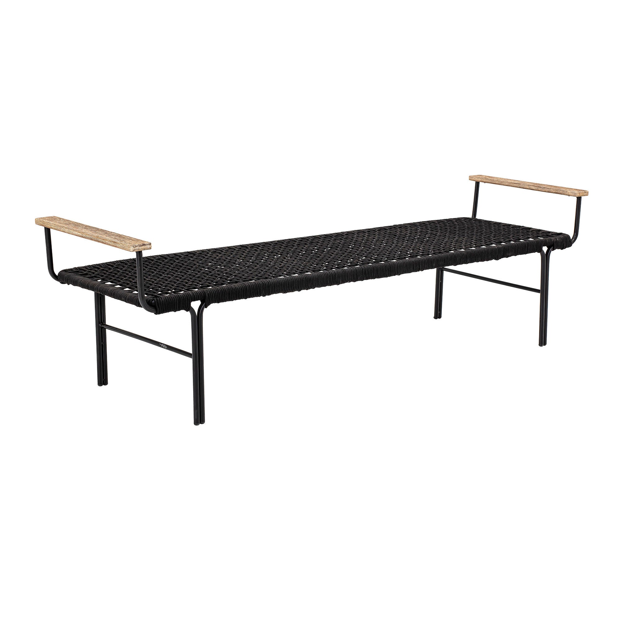 BANCO BLOOMINGVILLE BENCH, NEGRO, METAL