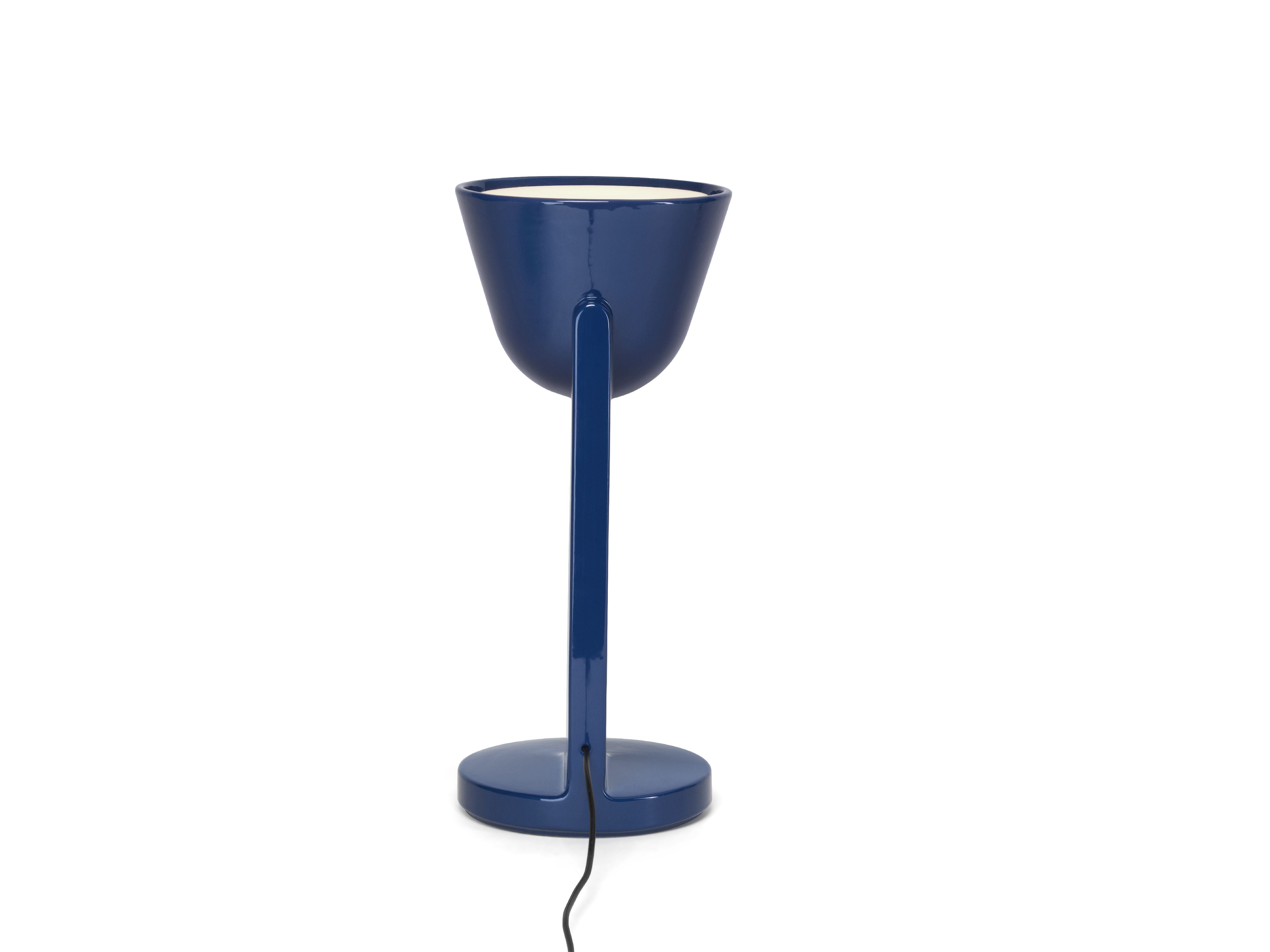 Flos céramique bordslampa upp, marinblå