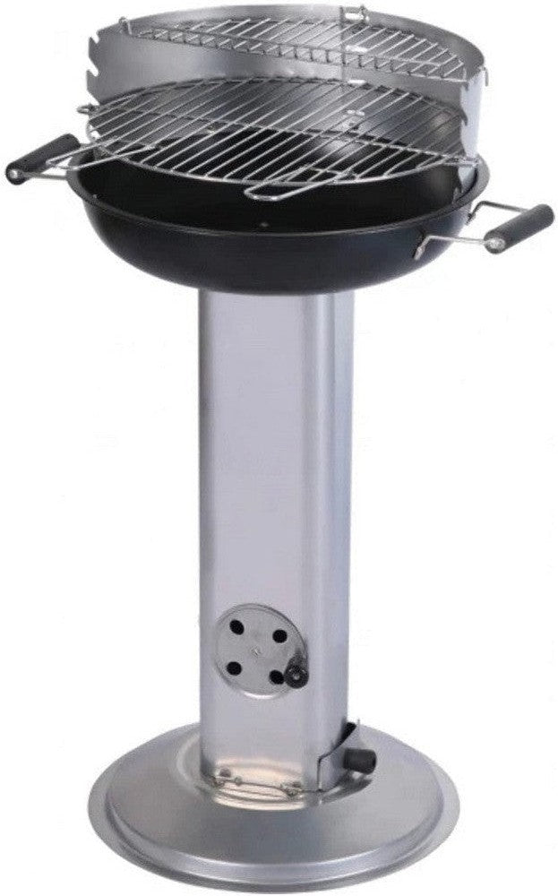 [product_category]-Charcoal Barbecue with Stand Chrome (Ø 43 x 83 cm)-Bigbuy-S7904465-1