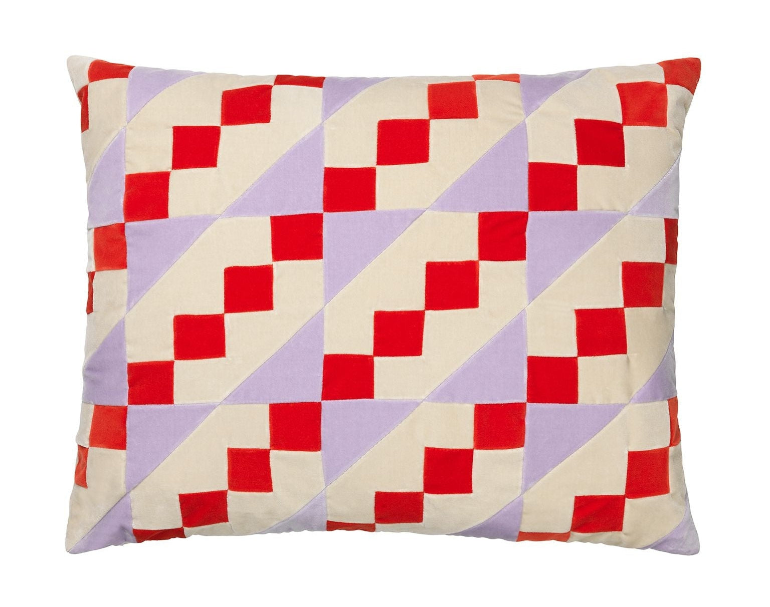 Christina Lundsteen Addison Cushion 50x60 cm, lavande / tomate / blanc poussiéreux