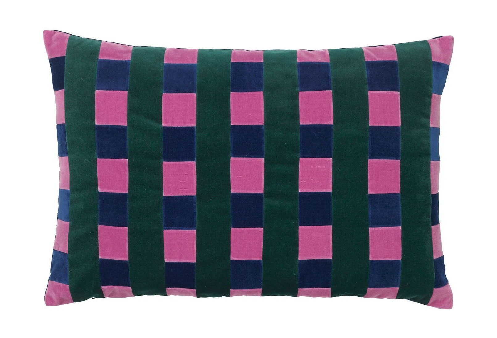 Christina Lundsteen Carla Cushion 40x60 cm, frambuesa/esmeralda/azul oscuro