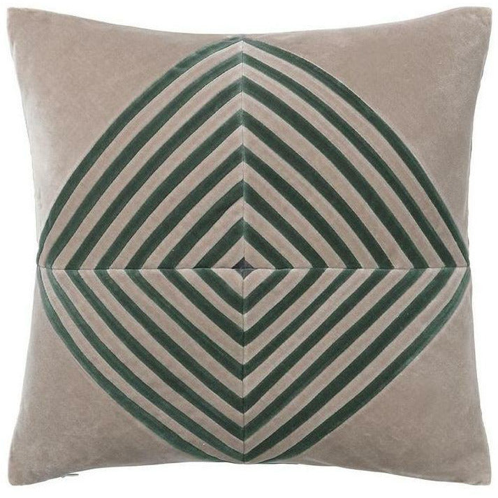 Christina Lundsteen Daphne Velvet Pillow, Light Kit/Peacock