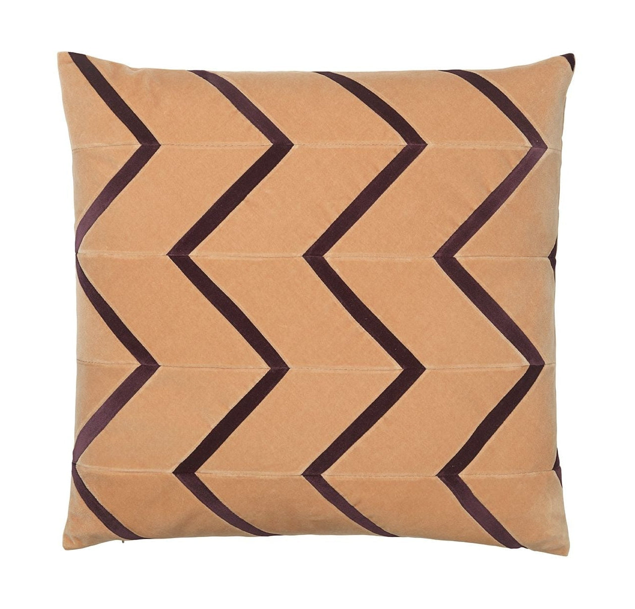 Christina Lundsteen Sadie Cushion 55x55 Cm, Beige/Aubergine