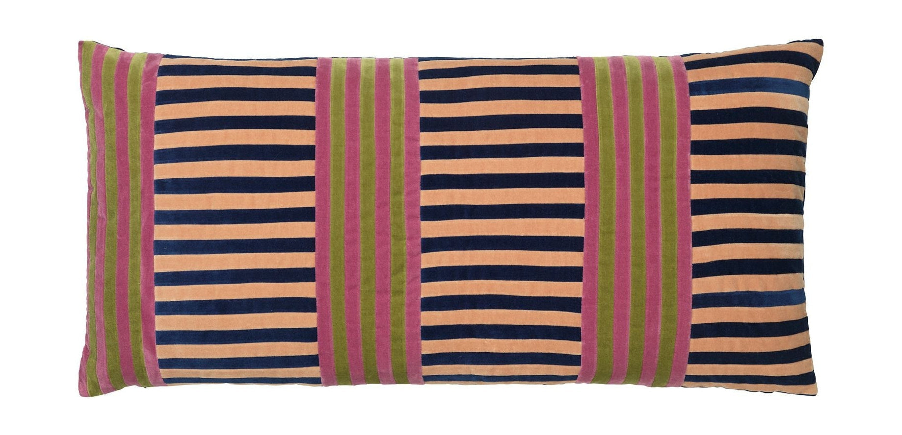 Christina Lundsteen Vida Cushion 40x80 cm, azul oscuro/beige