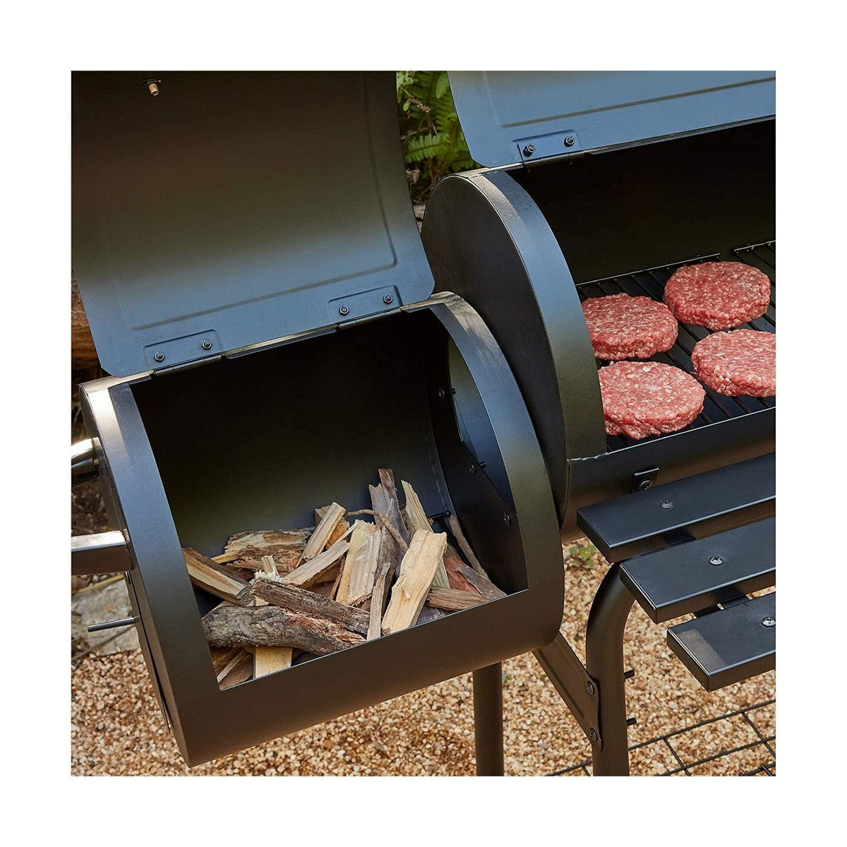 [product_category]-Coal Barbecue with Cover and Wheels Black (112 x 63 x 112 cm)-Bigbuy-S7902955-6