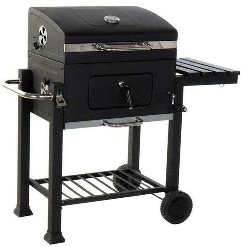 [product_category]-Coal Barbecue with Cover and Wheels DKD Home Decor Steel (140 x 60 x-Bigbuy-S3012919-1