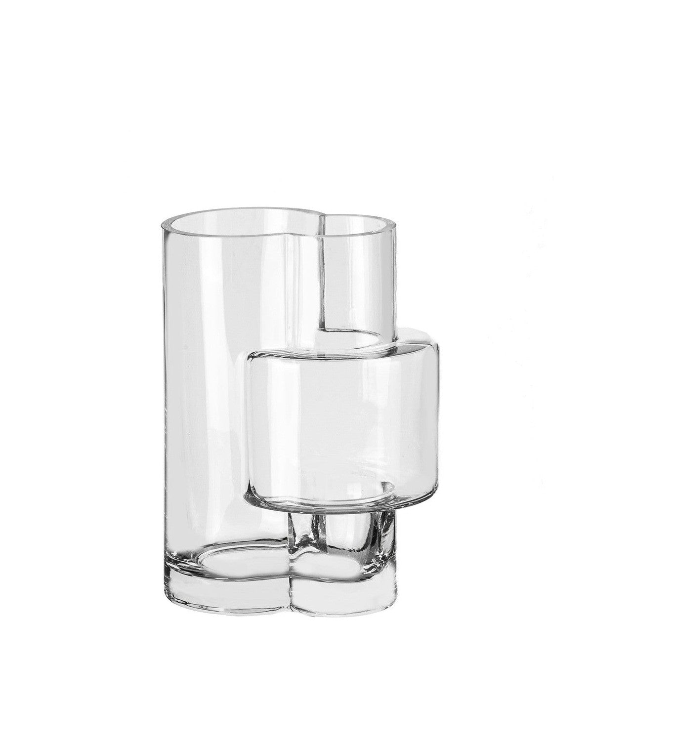 Konstruktivistisk stil modern vas, toppdesign, fusio 25 klart glas