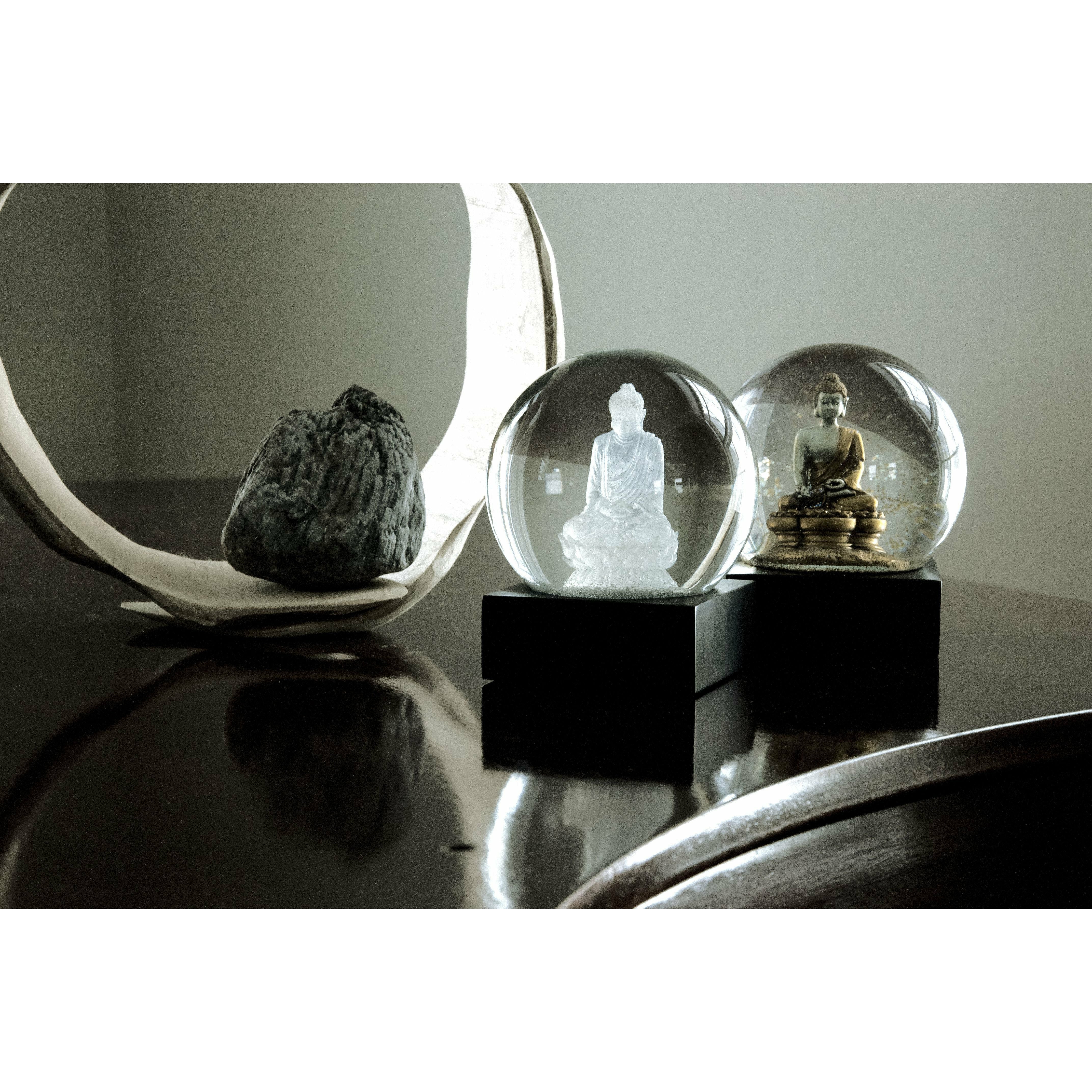 Cool Snow Globes Buddha Gold