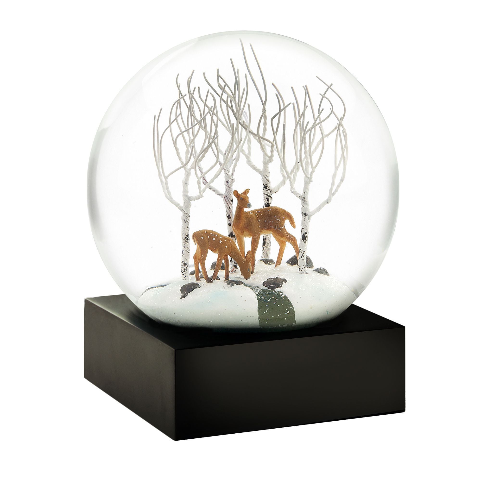 Cool Snow Globes Deer In Wood