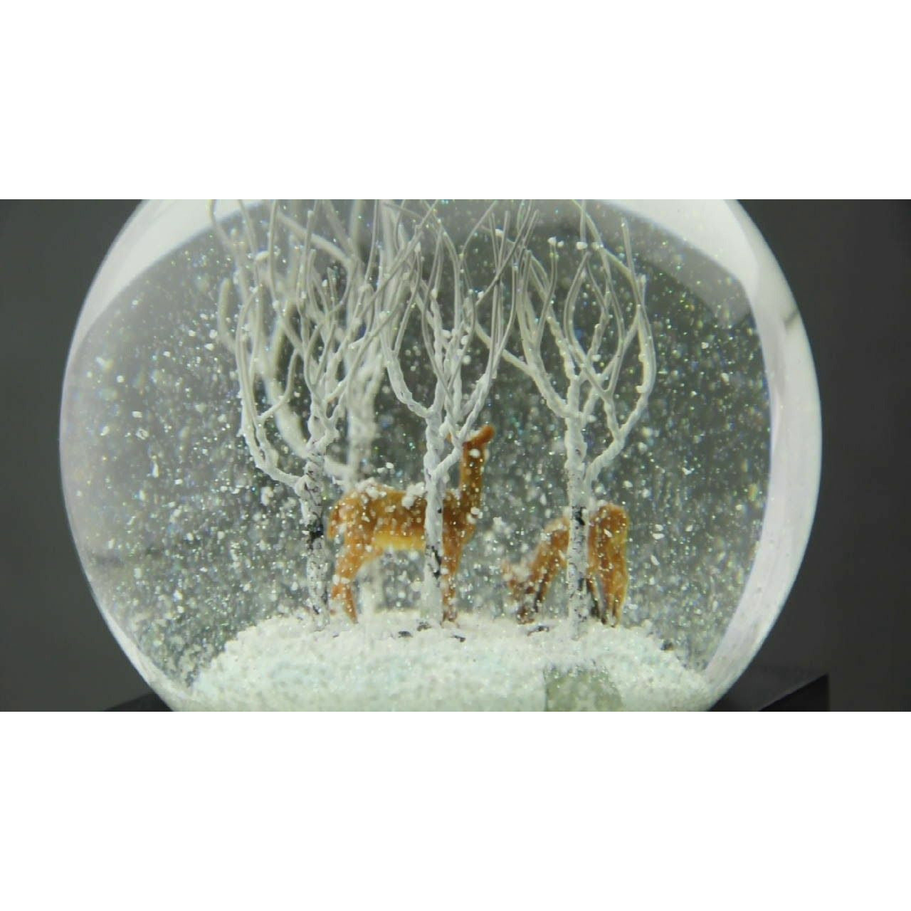 Cool Snow Globes Deer In Wood