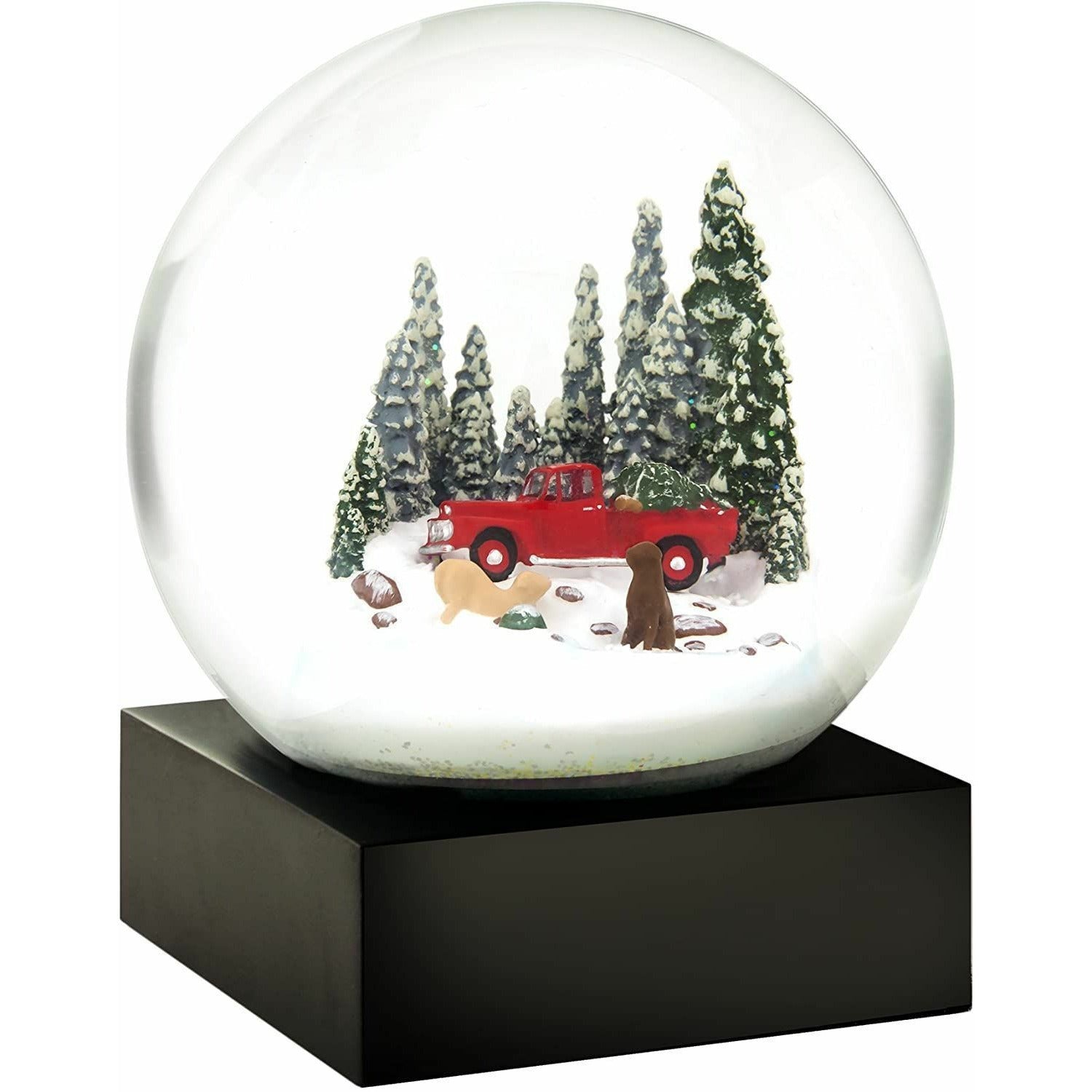 Chiens de camion rouge cool de neige xtree