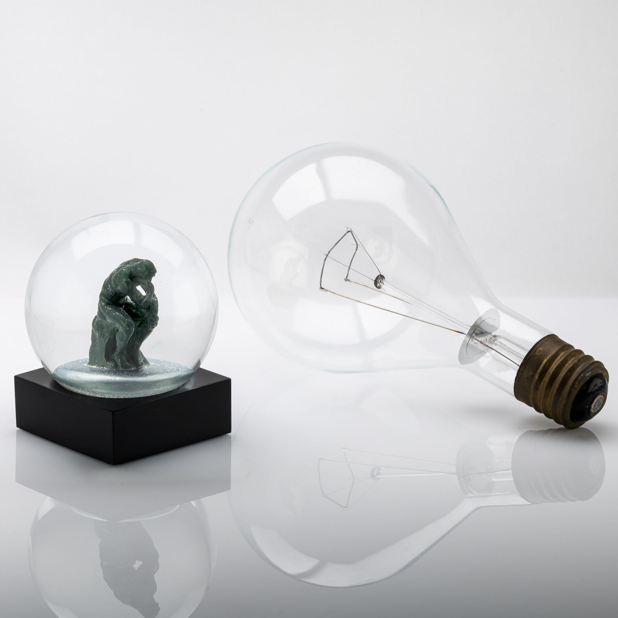 Cool Snow Globes The Thinker