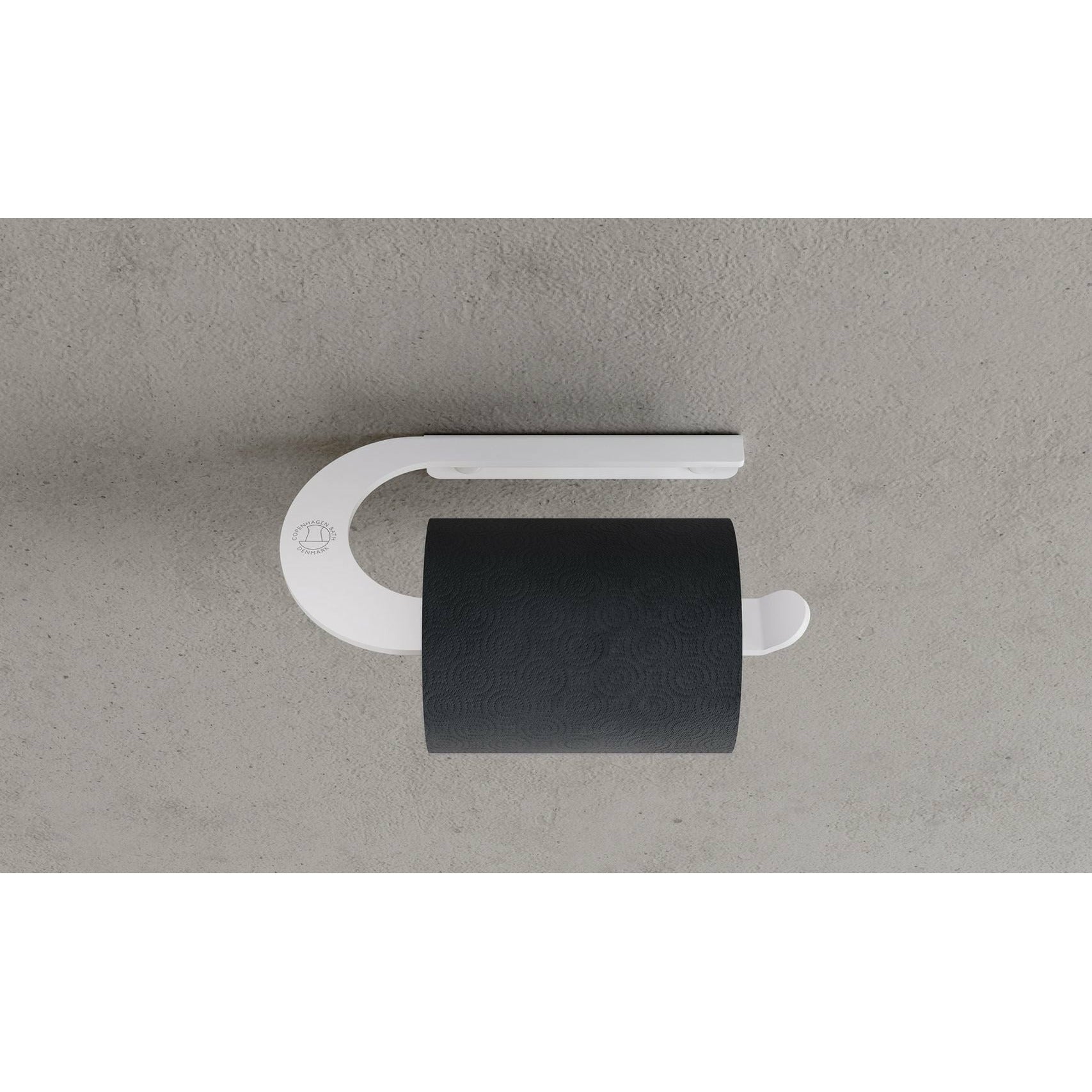 Københavns bad CB 100 toiletrulleholder, Mat White