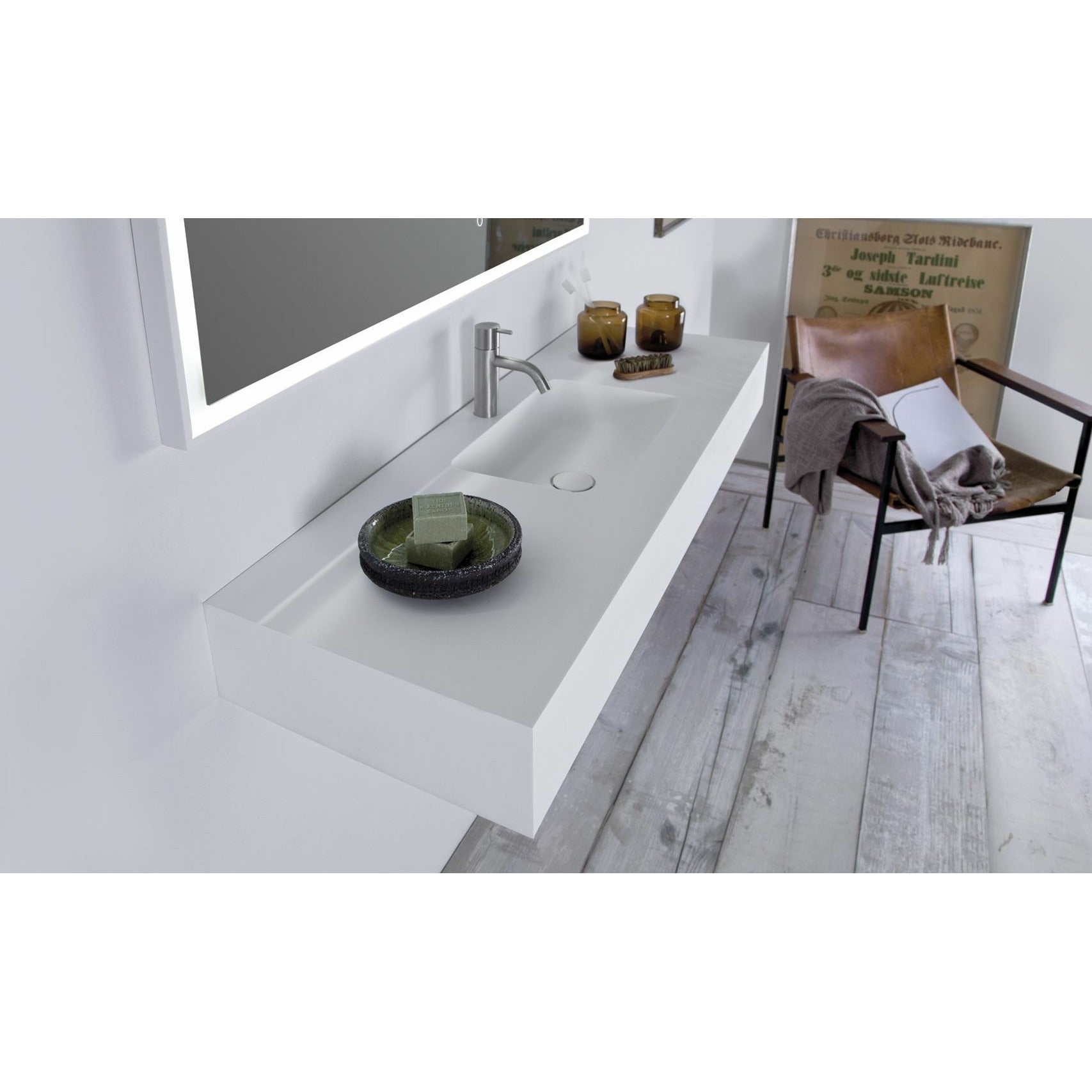 Copenhagen Bath Furesø Wash Basin, L120 Cm