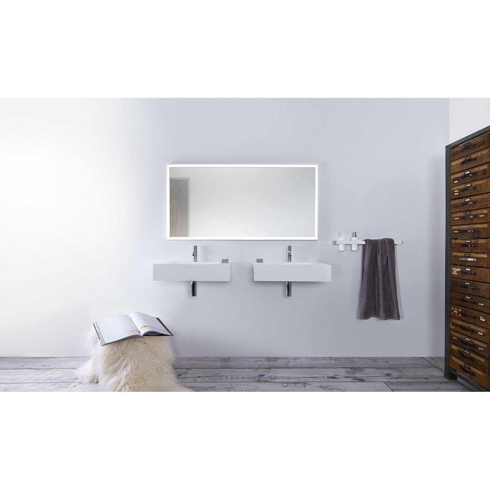 Cuenca de lavado de Copenhague Bath Blind, L60 cm