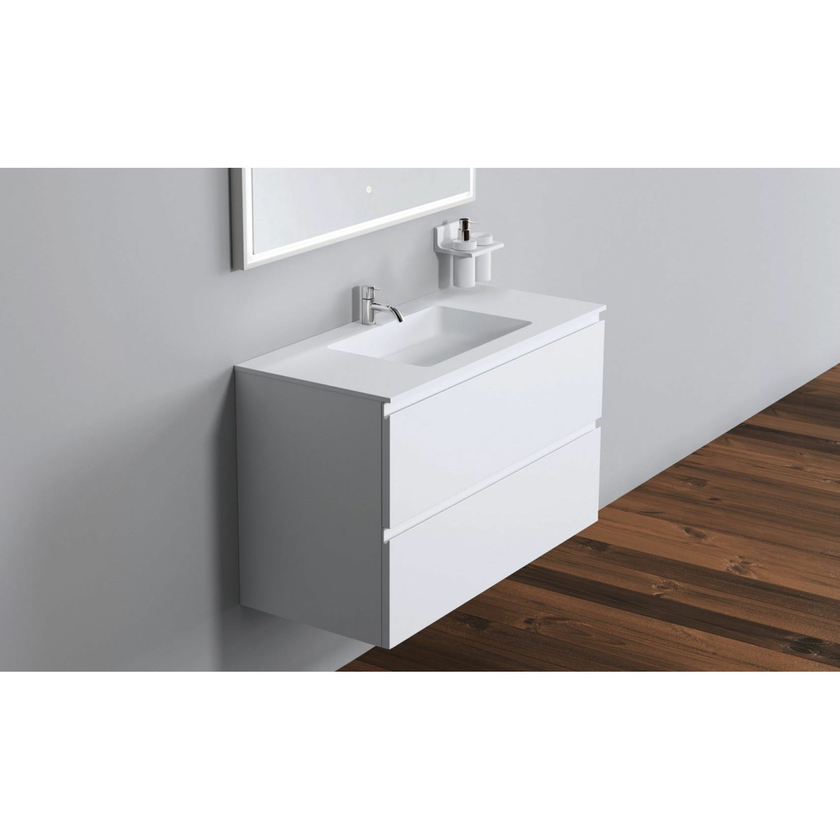 [product_category]-Copenhagen Bath Malmö With Center Romsø Sink, L100 Cm-Copenhagen Bath-5700300101968-30010196-COP-3