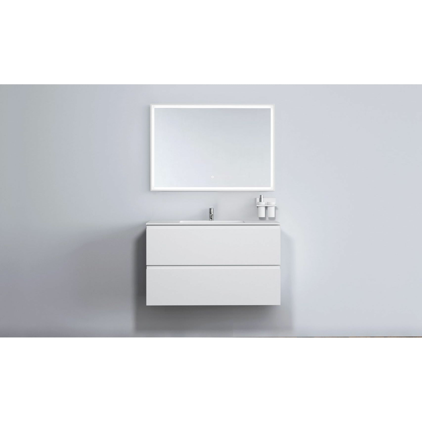 [product_category]-Copenhagen Bath Malmö With Center Romsø Sink, L100 Cm-Copenhagen Bath-5700300101968-30010196-COP-5