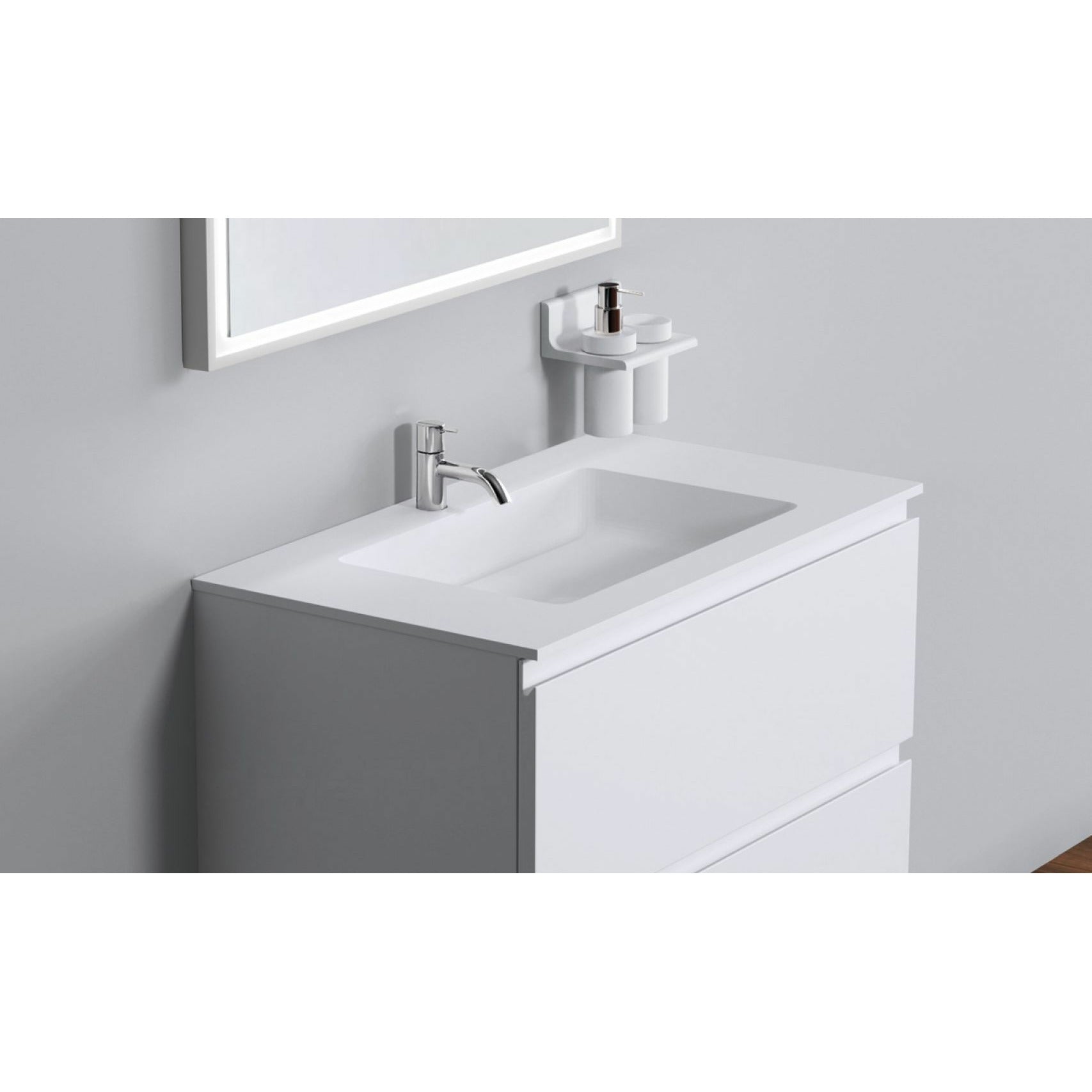 [product_category]-Copenhagen Bath Romsø Center Wash Basin, L80 Cm-Copenhagen Bath-5700300400559-30040055-COP-5