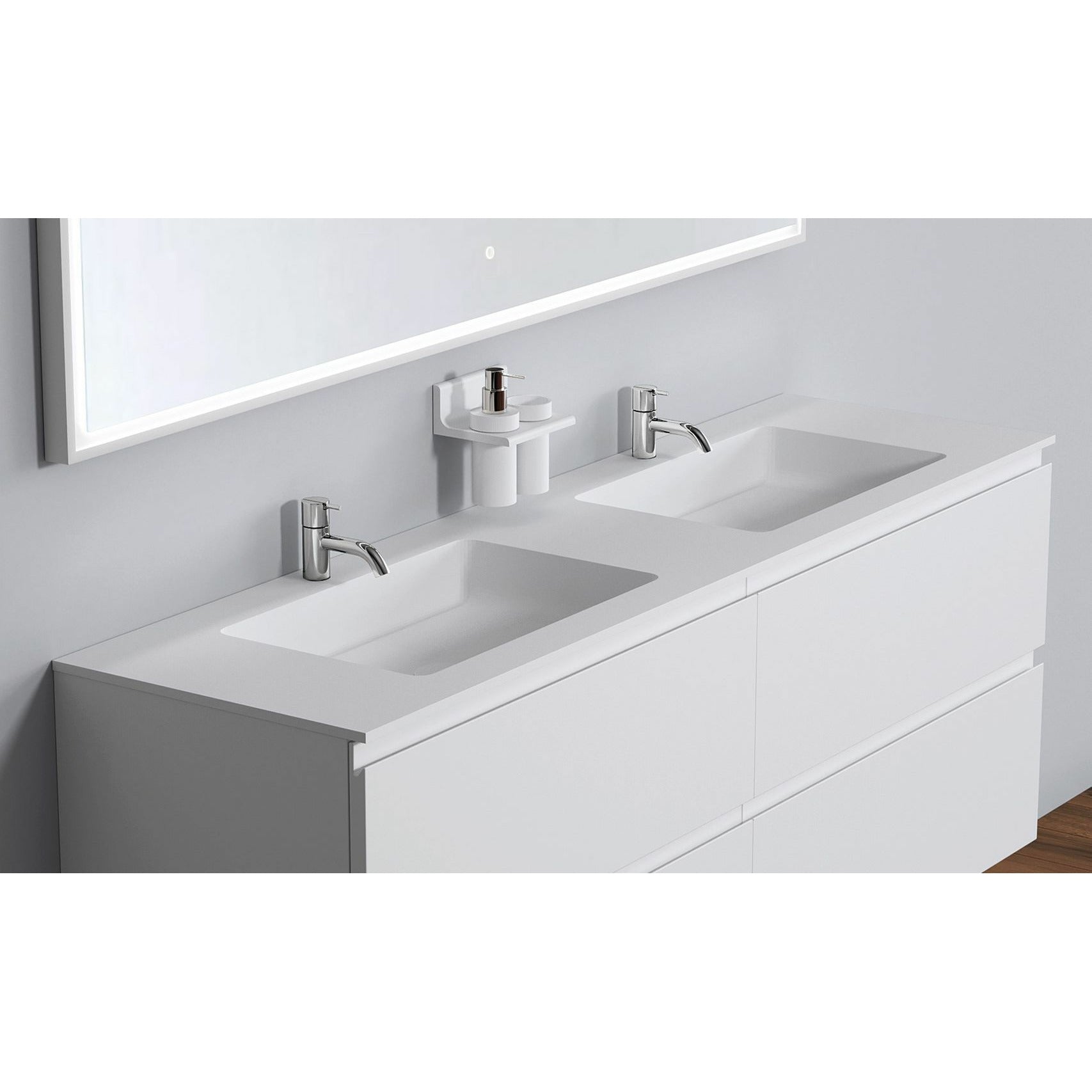 [product_category]-Copenhagen Bath Romsø Double Wash Basin, L160 Cm-Copenhagen Bath-5700300400696-30040069-COP-3