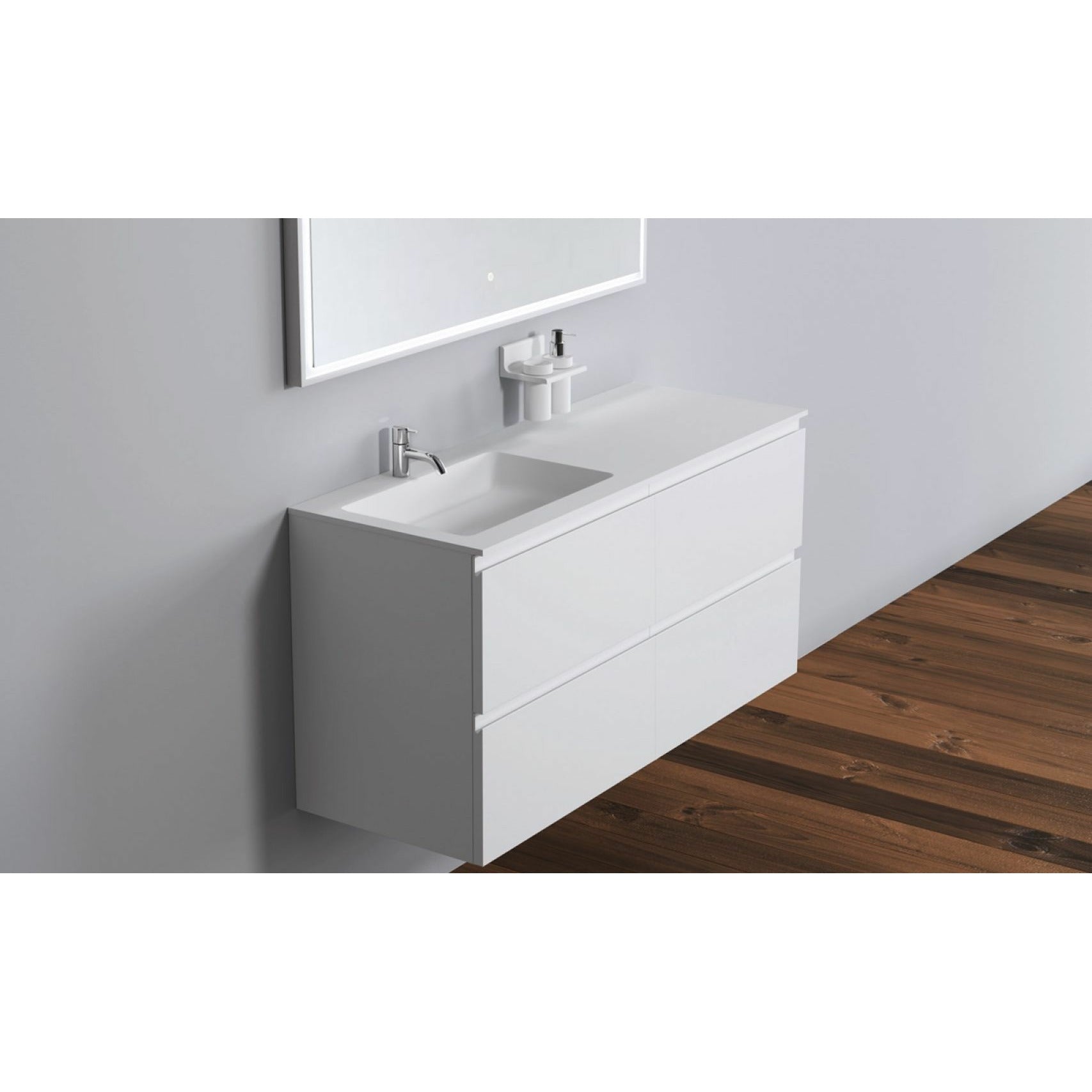 [product_category]-Copenhagen Bath Romsø Left Wash Basin, L120 Cm-Copenhagen Bath-5700300400672-30040067-COP-4