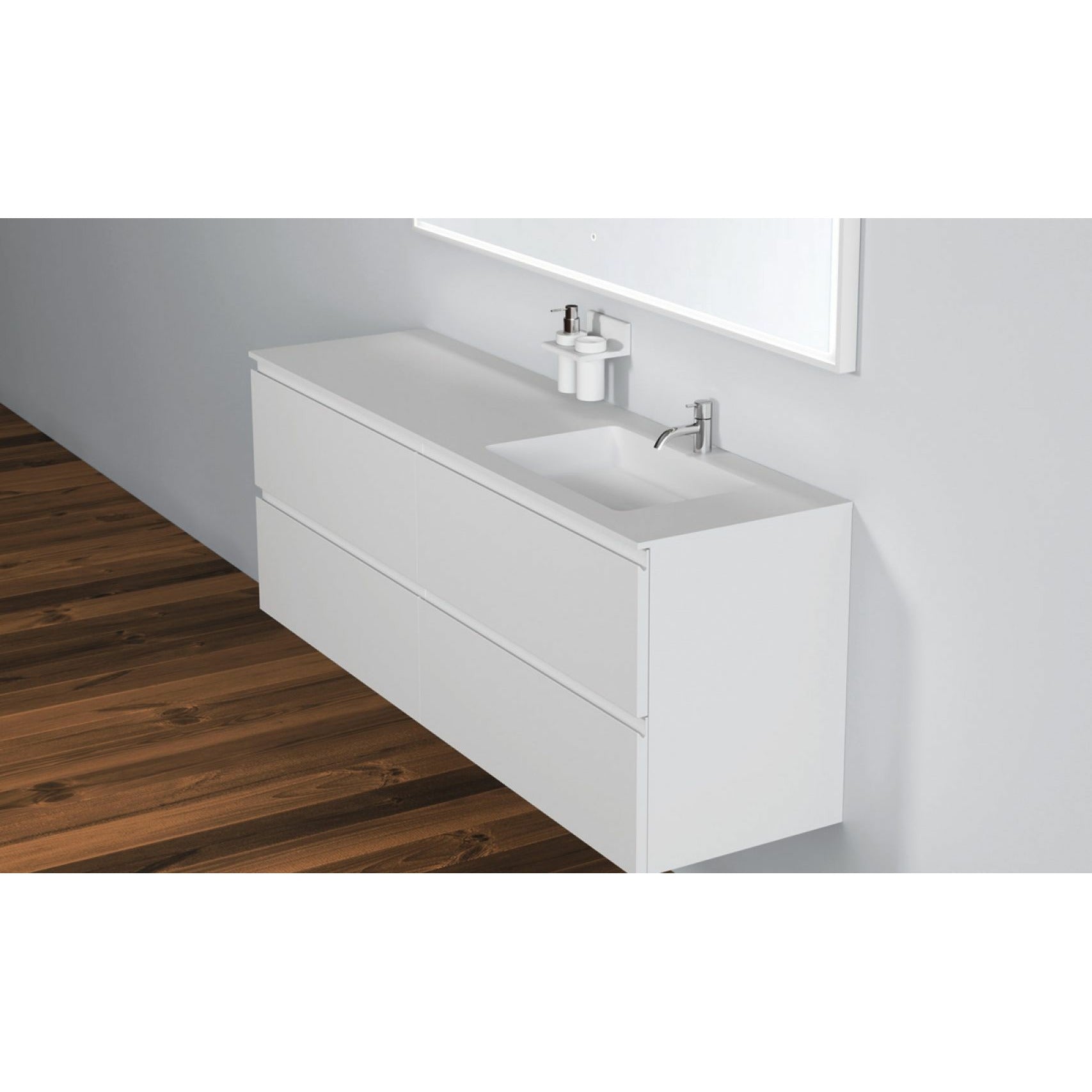 [product_category]-Copenhagen Bath Romsø Right Wash Basin, L160 Cm-Copenhagen Bath-5700300400634-30040063-COP-4