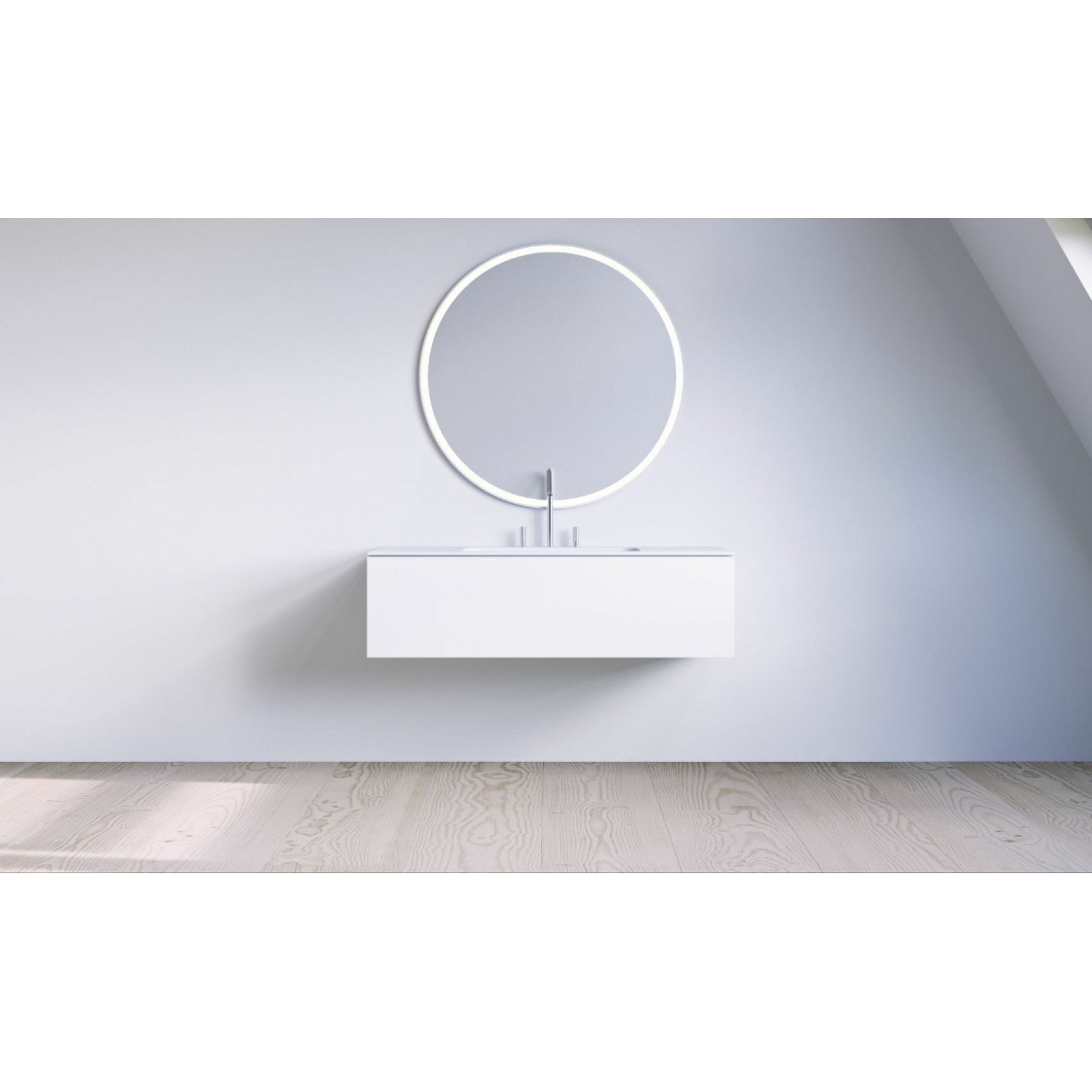 Copenhagen Bath Sq2 Cabinet With Center Wash, L100 Cm