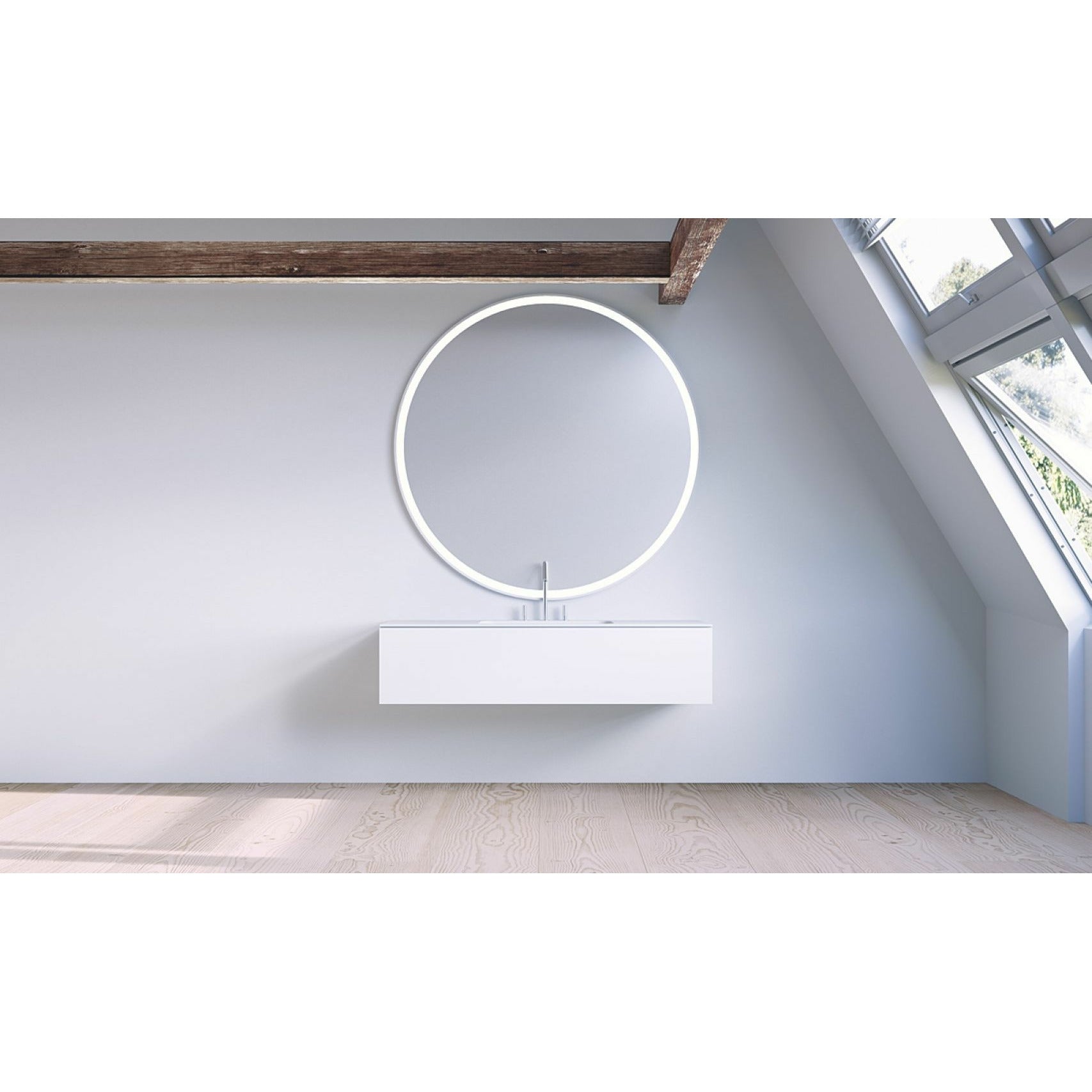 Copenhagen Bath Sq2 Cabinet With Center Wash, L120 Cm