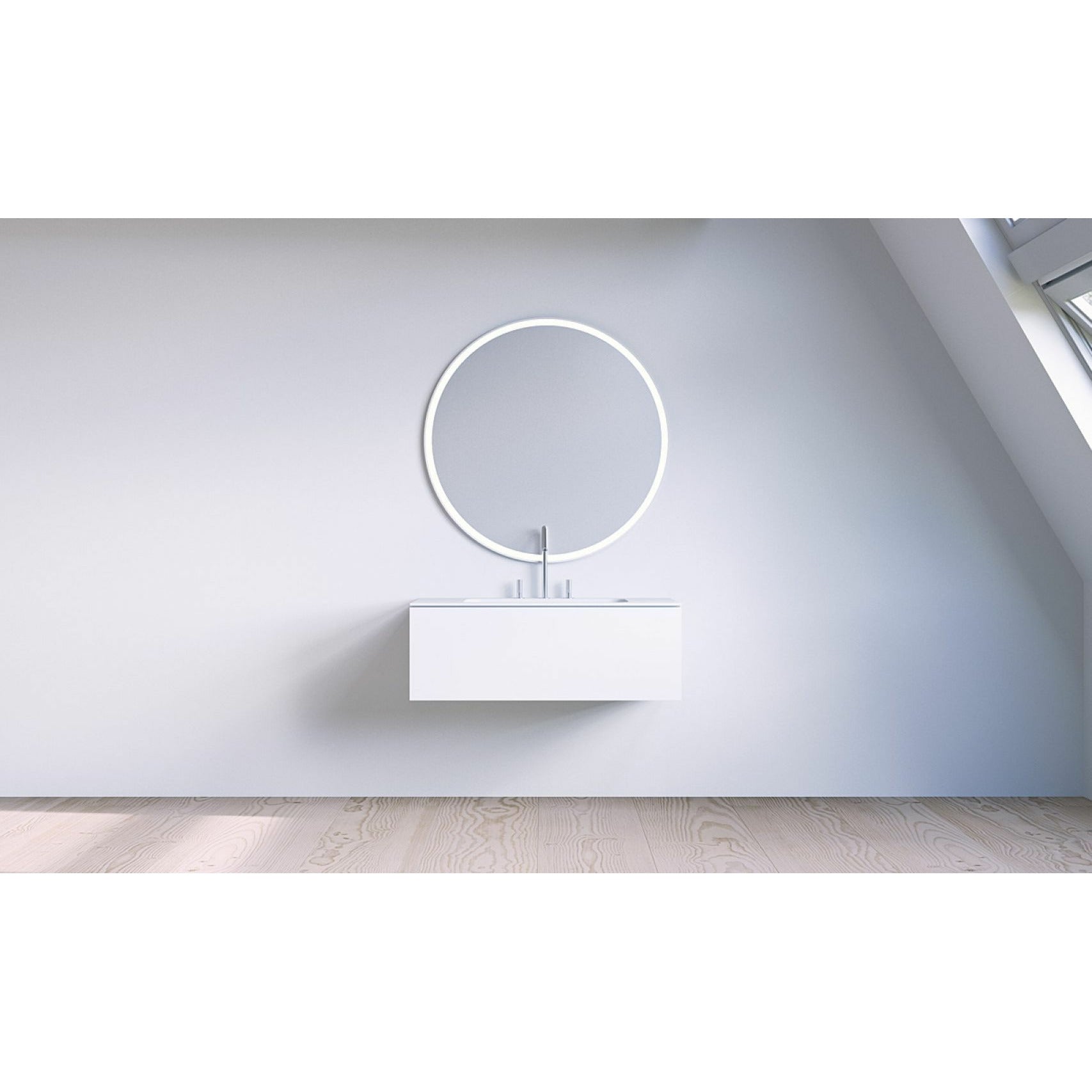 Copenhagen Bath Sq2 Cabinet With Center Wash, L80 Cm