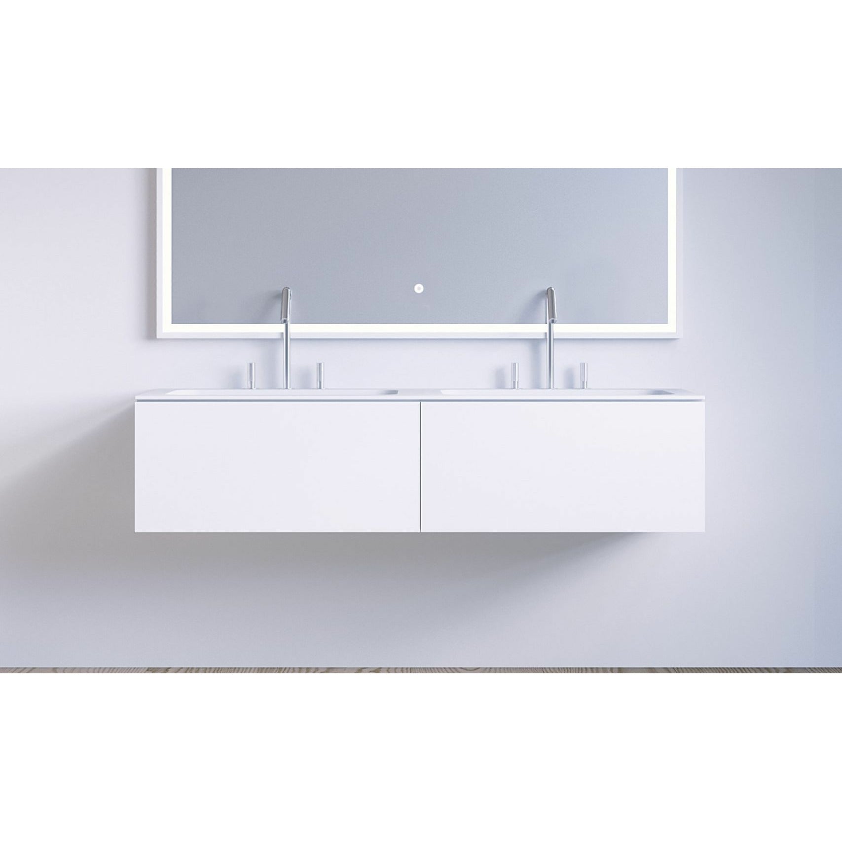 Copenhagen Bath Sq2 Cabinet With Double Washing, L120 Cm