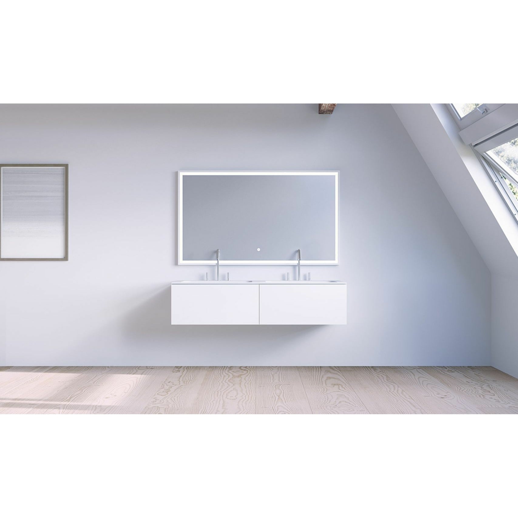 Copenhagen Bath Sq2 Cabinet With Double Washing, L120 Cm