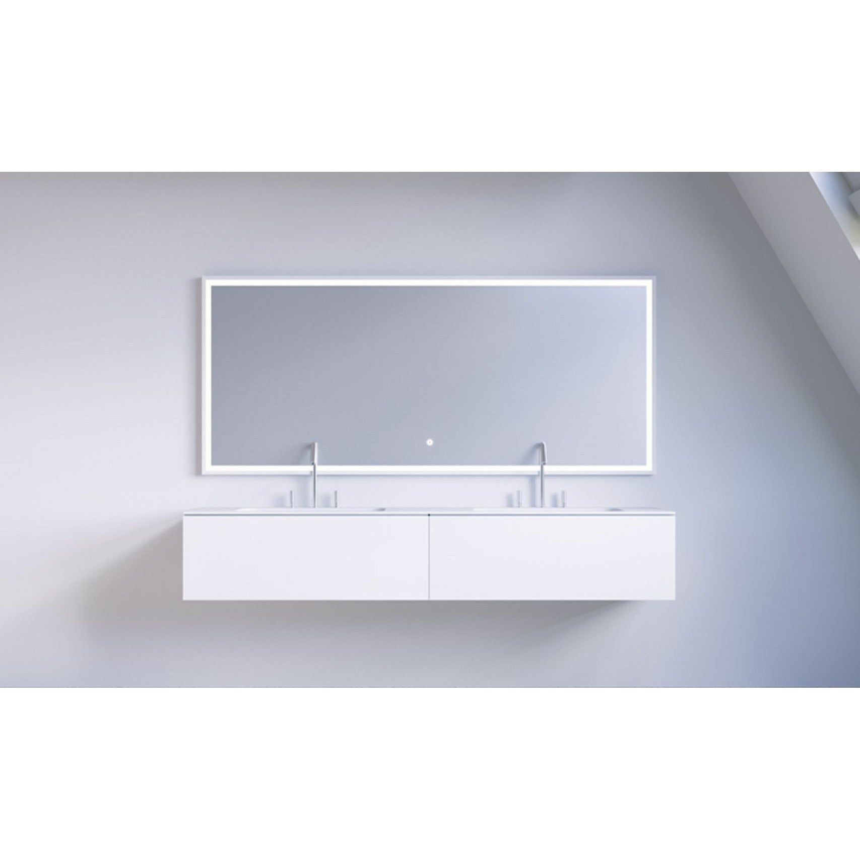 Copenhague Bath SQ2 Cabinet avec double lavage, L160 cm