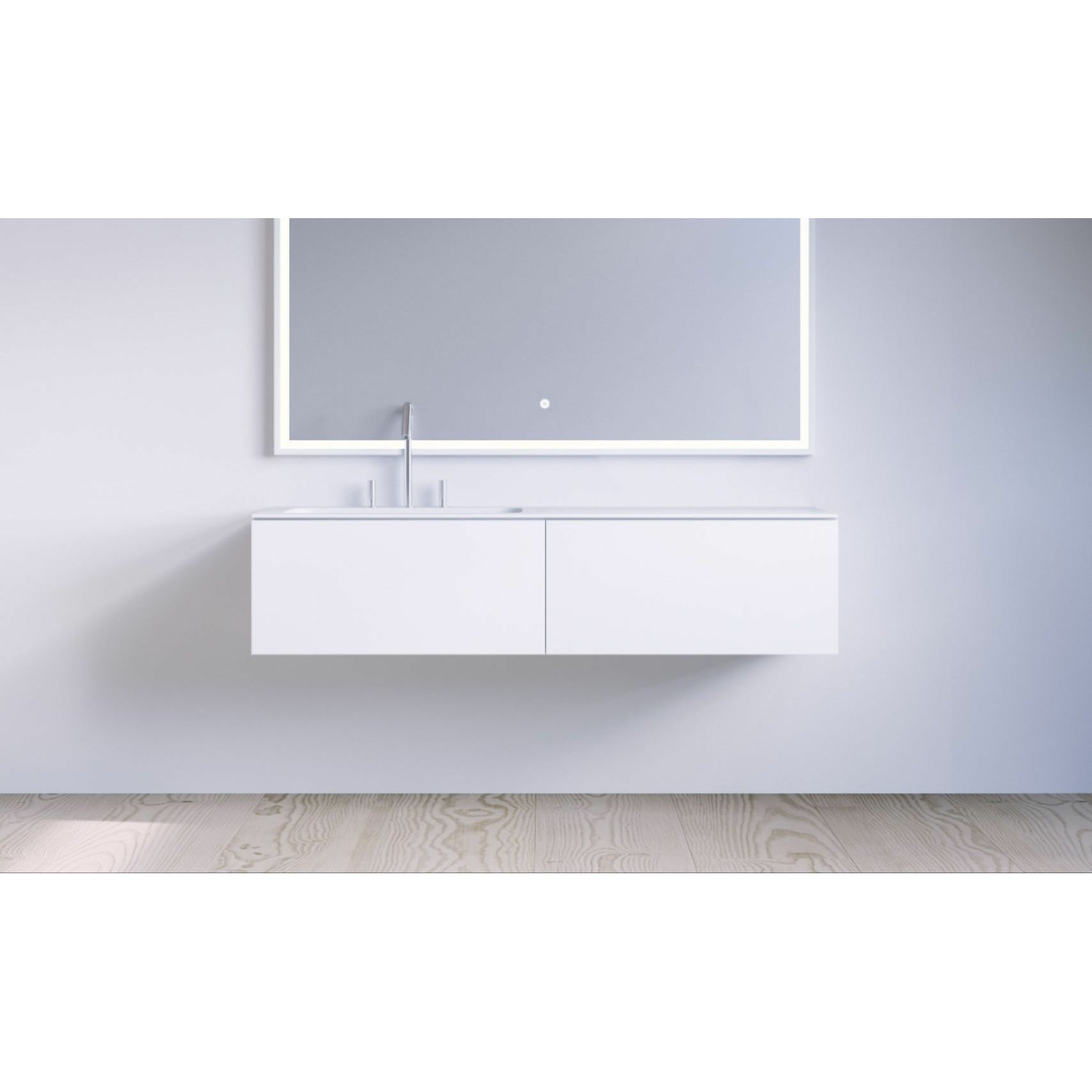 Copenhagen Bath Sq2 Cabinet With Left Sink, L120 Cm