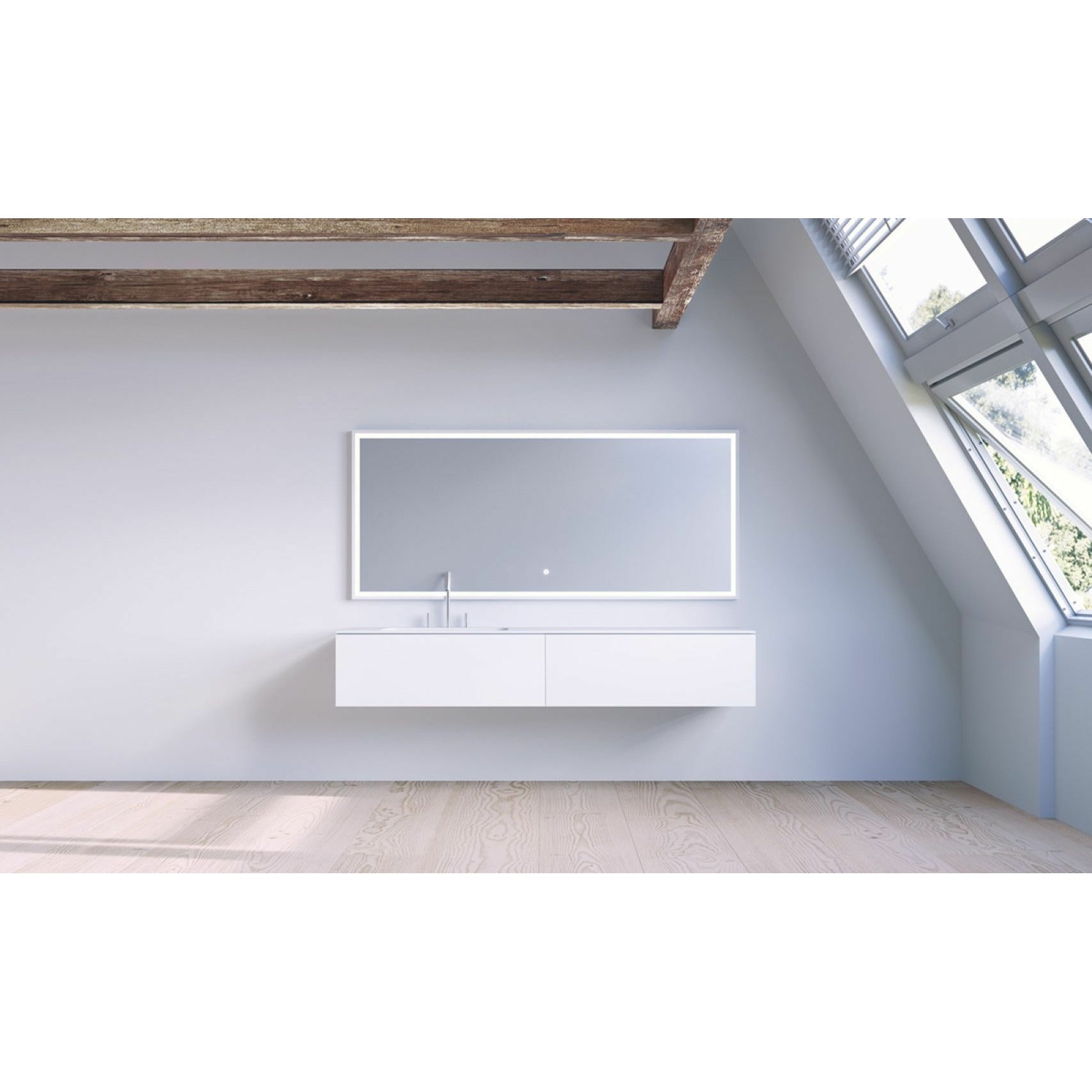 Copenhagen Bath Sq2 Cabinet With Left Sink, L160 Cm