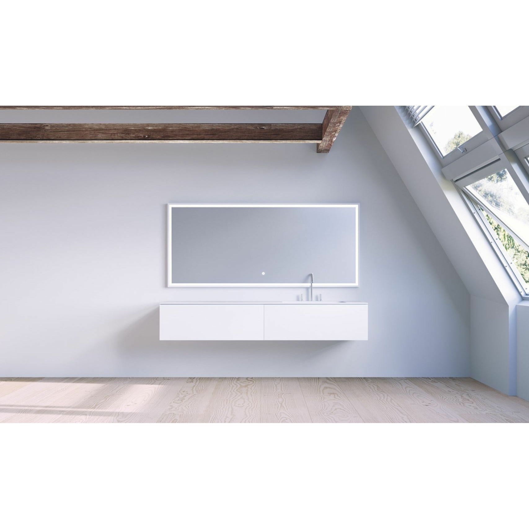 Copenhague Bath SQ2 Cabinet avec lavage droit, L160 cm