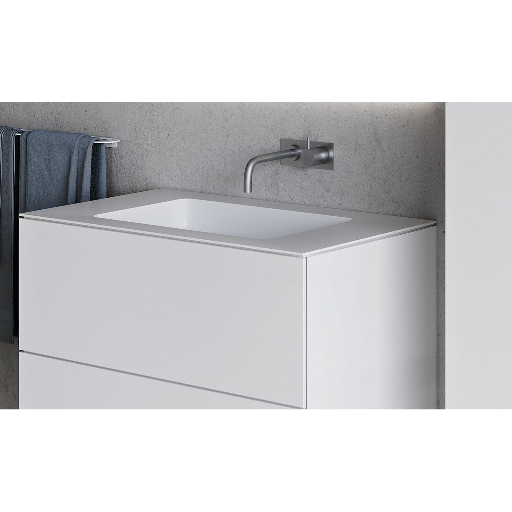 [product_category]-Copenhagen Bath Sq2 Center Wash Basin, L80 Cm-Copenhagen Bath-5700300400788-30040078-COP-3