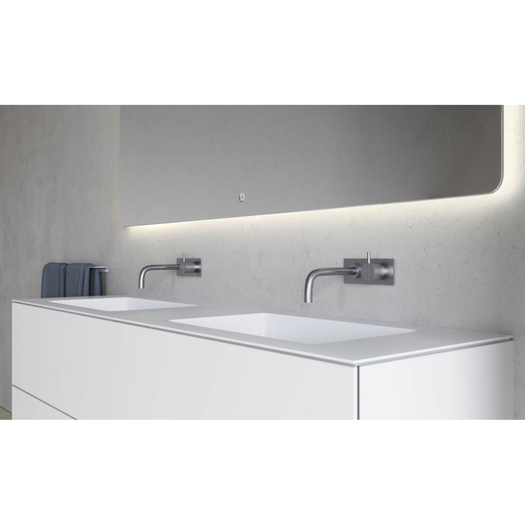 [product_category]-Copenhagen Bath Sq2 Double Cabinet With Double Washing, L160 Cm-Copenhagen Bath-5700300101722-30010172-COP-4