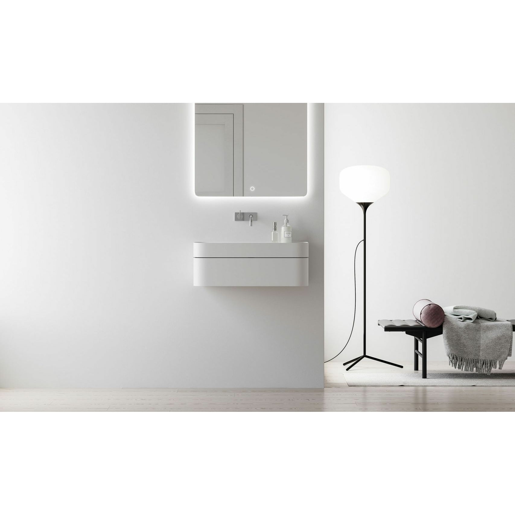 Copenhague Bath Yuno CA Wash Basin, L80 cm