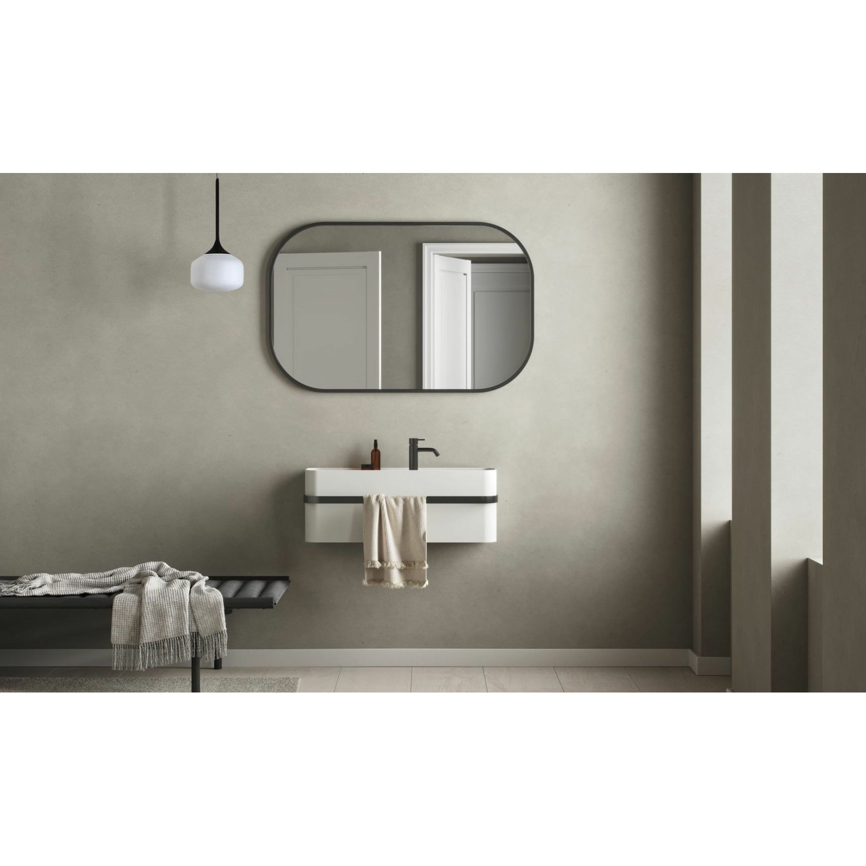 Copenhagen Bath Yuno Rail Wash Basin, L80 Cm