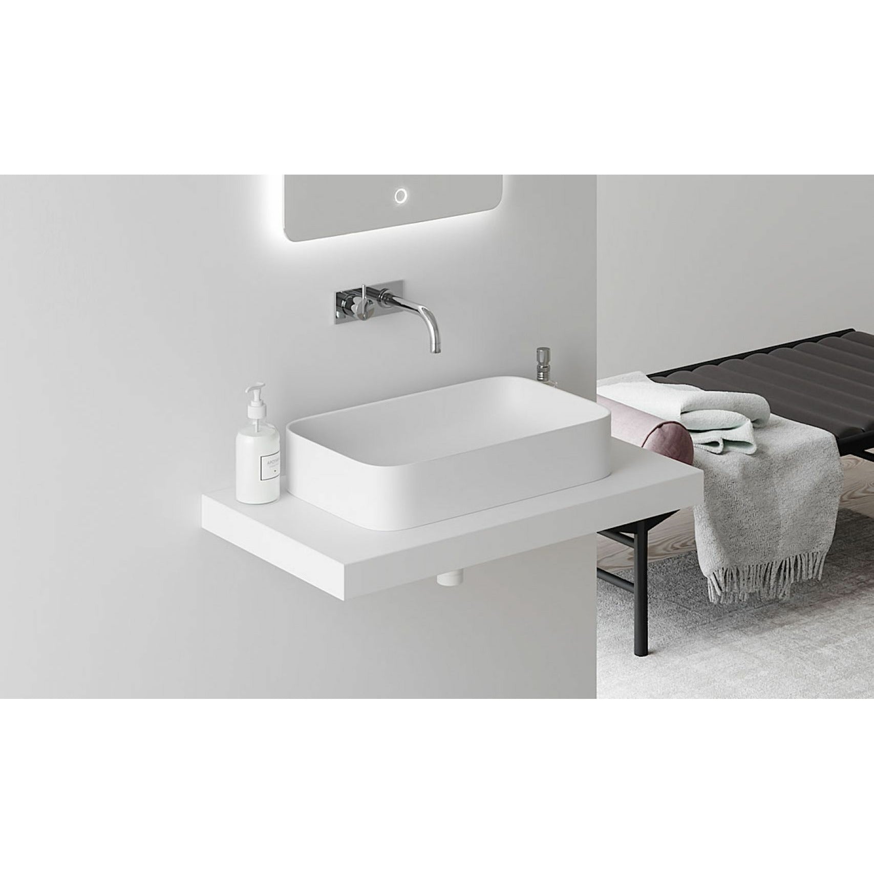 Københavnsbad Yuno Ta Wash Basin, L55 cm