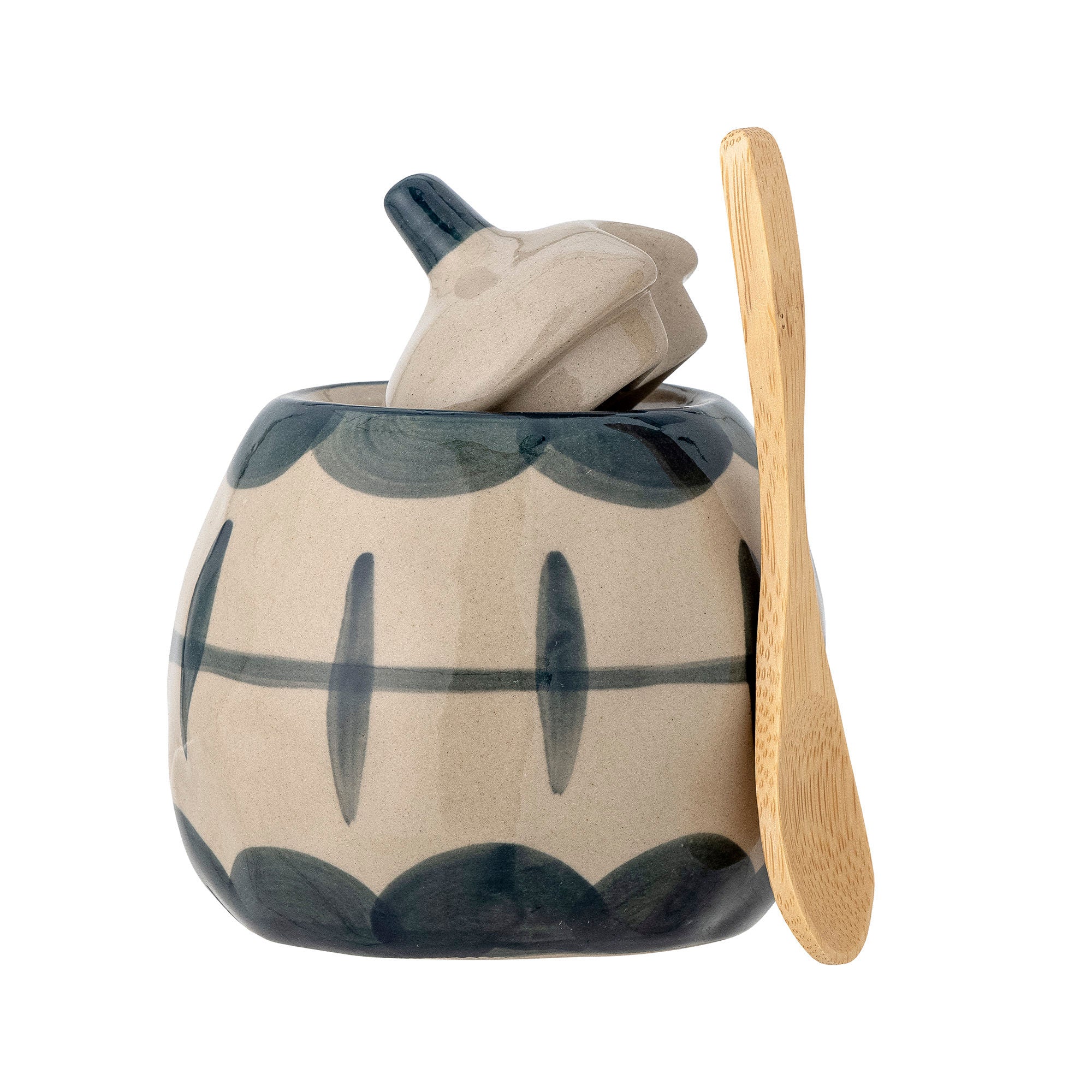 [product_category]-Creative Collection Allium Milk Jug & Sugar Bowl, Blue, Stoneware-Creative Collection-5711173301034-82057649-BLO-2