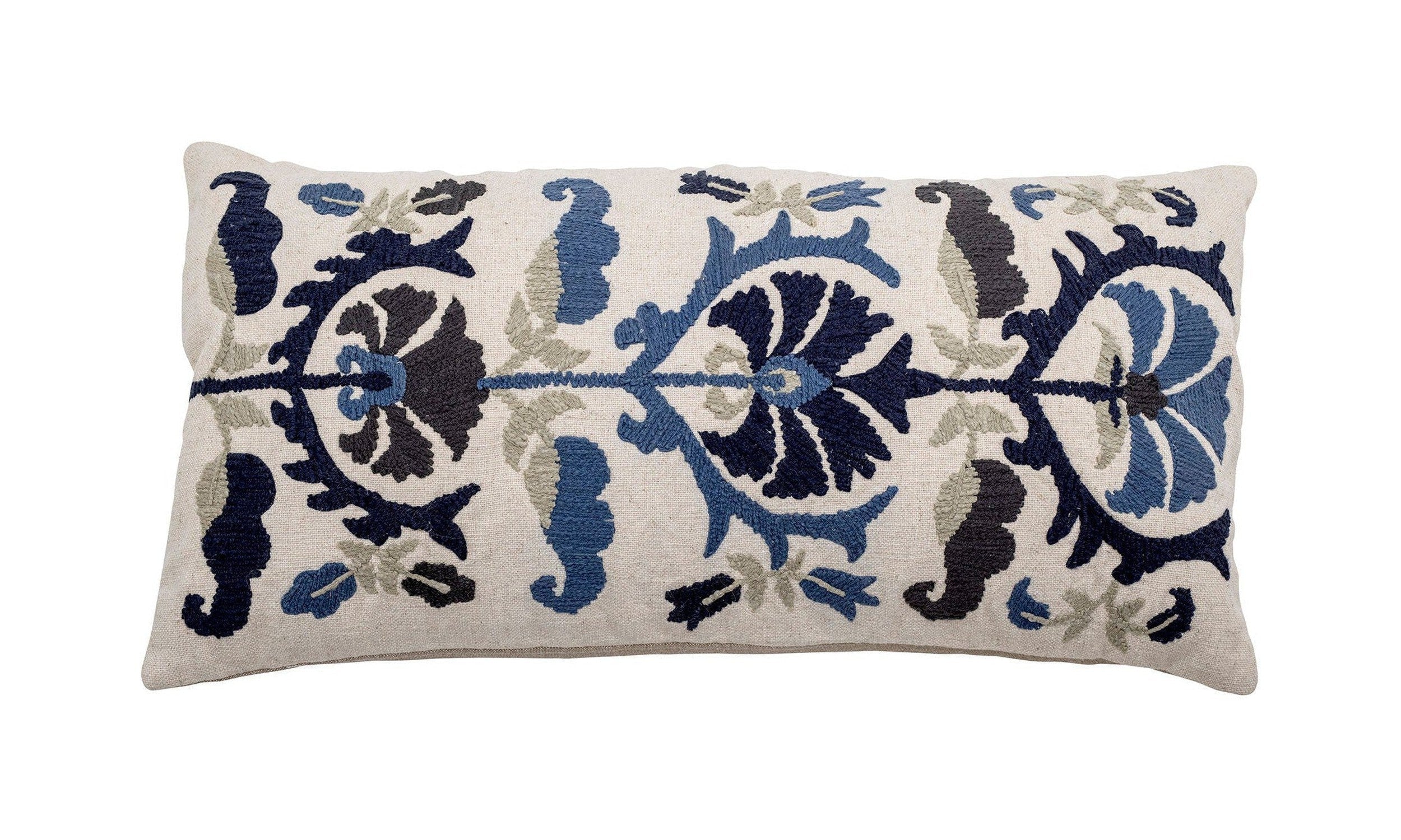 Collection créative Anzio Cushion, bleu, coton