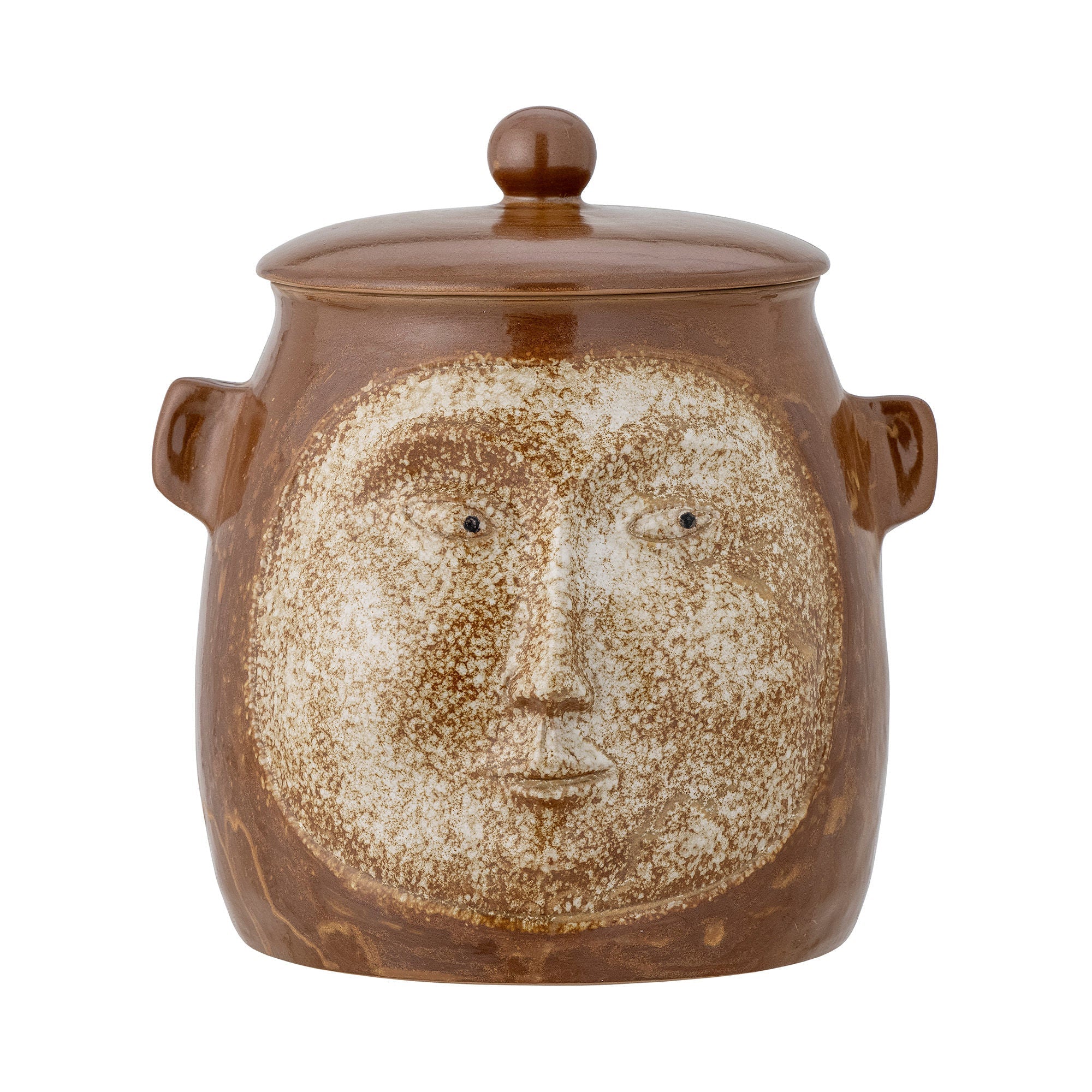 [product_category]-Creative Collection Avoe Jar w/Lid, Brown, Stoneware-Creative Collection-5711173303496-82057734-BLO-2