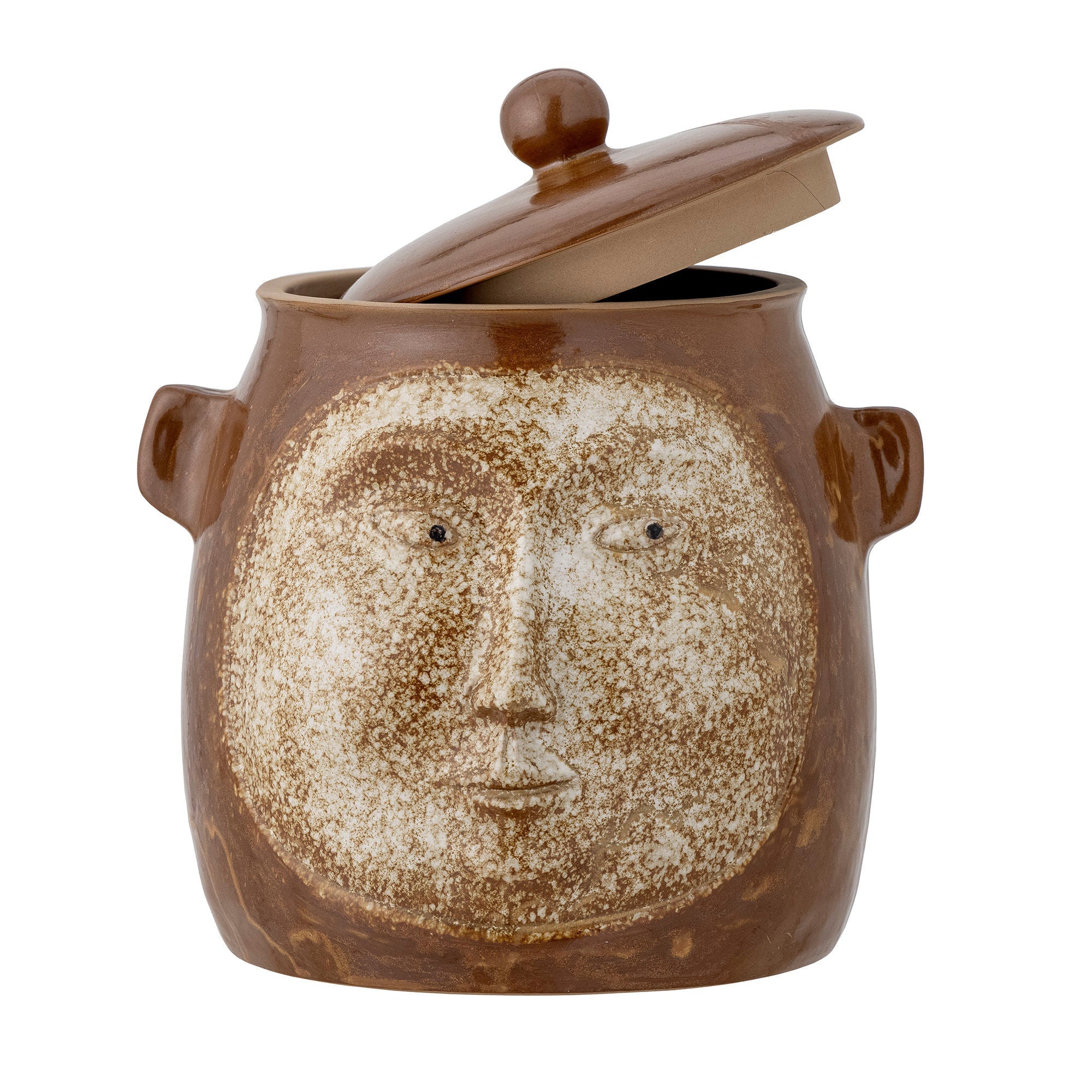 [product_category]-Creative Collection Avoe Jar w/Lid, Brown, Stoneware-Creative Collection-5711173303496-82057734-BLO-3