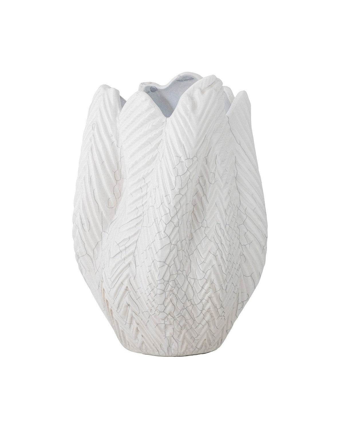 Creative Collection Besa Vase, White, Stoneware