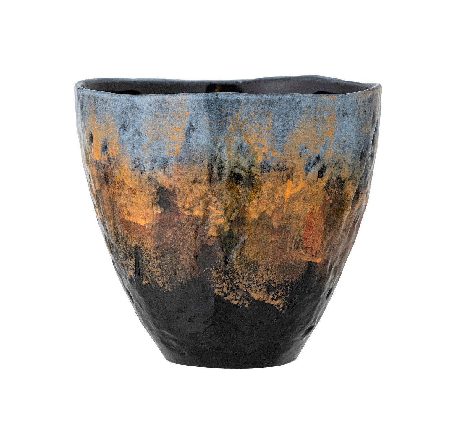 Creative Collection Bong Flowerpot, blauw, steengoed