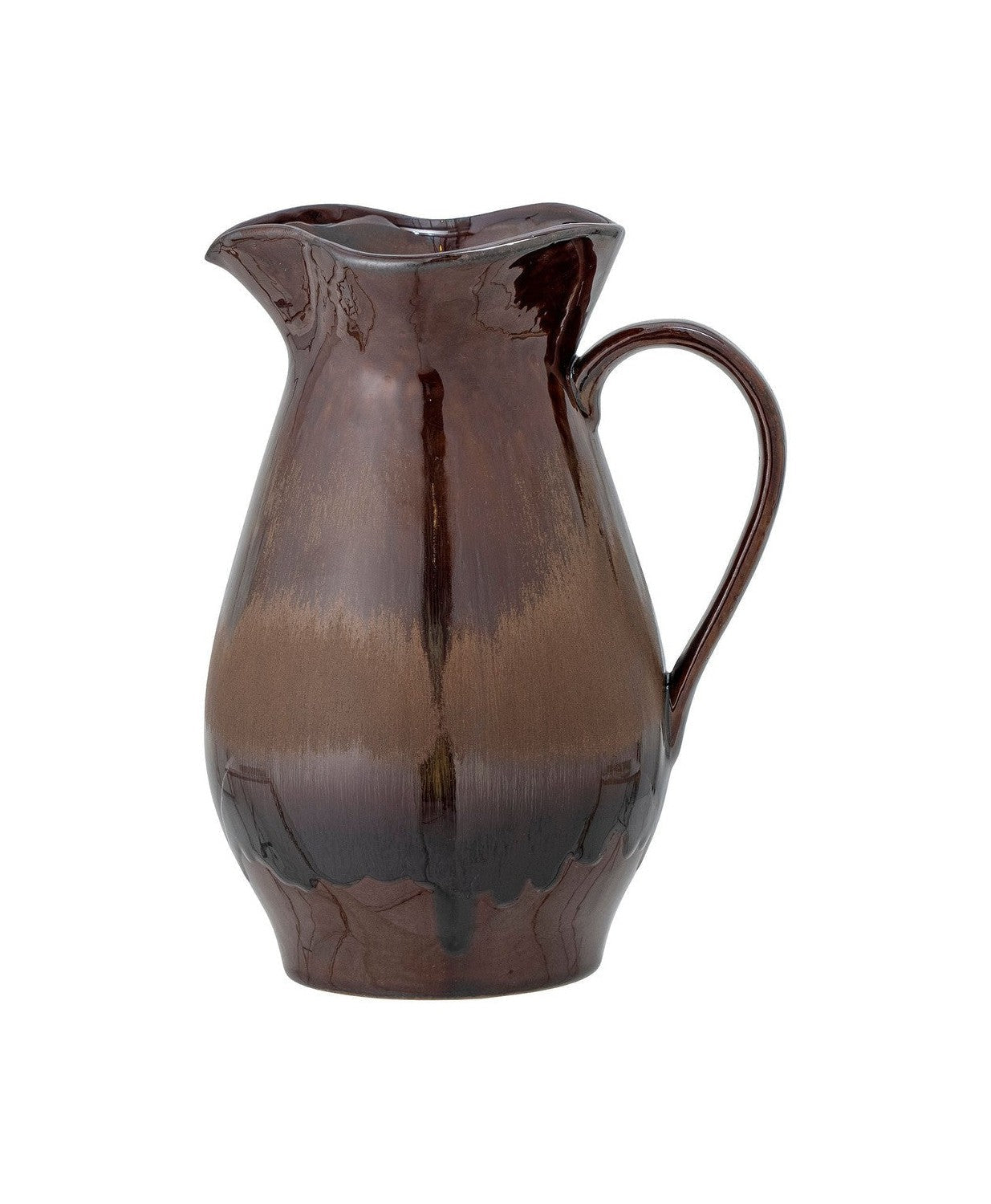 Coleção criativa Dahlia Jug, Brown, grés