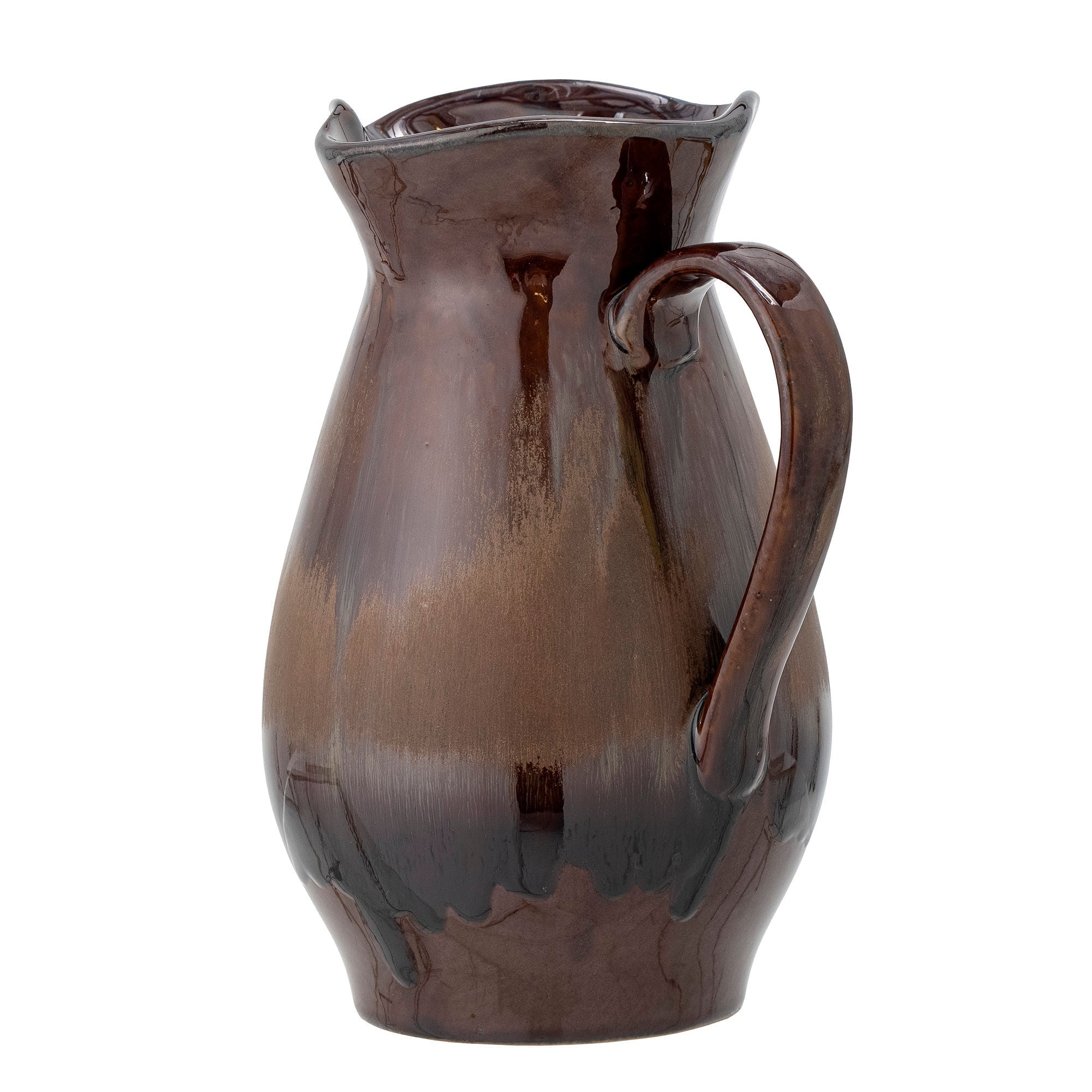 [product_category]-Creative Collection Dahlia Jug, Brown, Stoneware-Creative Collection-5711173295968-82057437-BLO-2