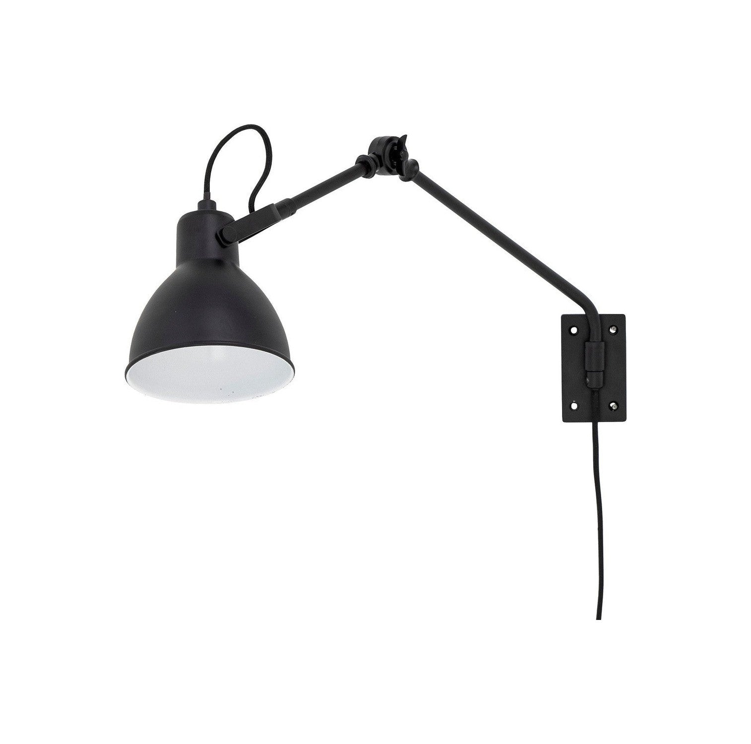 Coleção criativa Jili Wall Lamp, Black, Metal