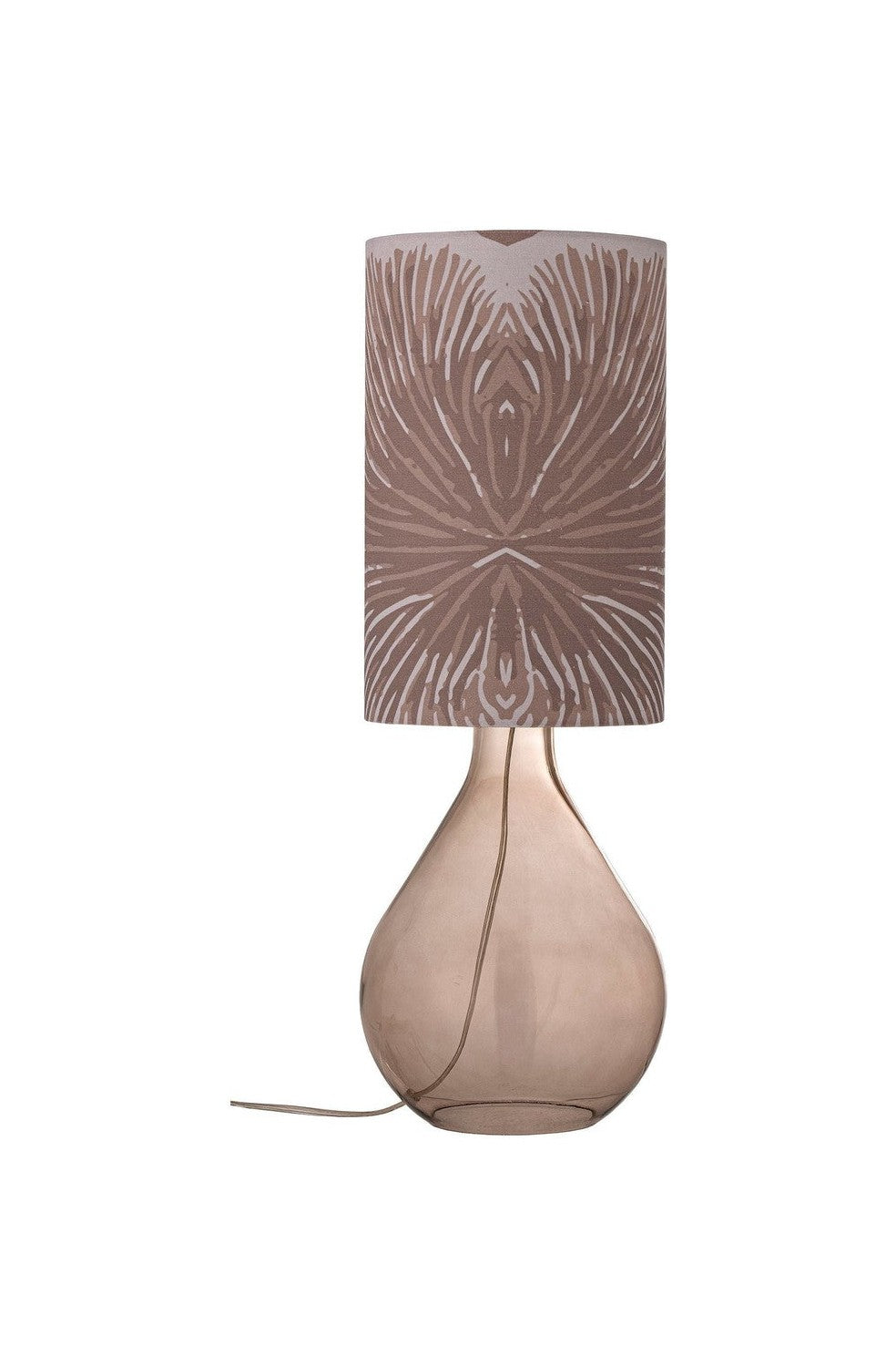 Creative Collection Leni bordslampa, brun, glas