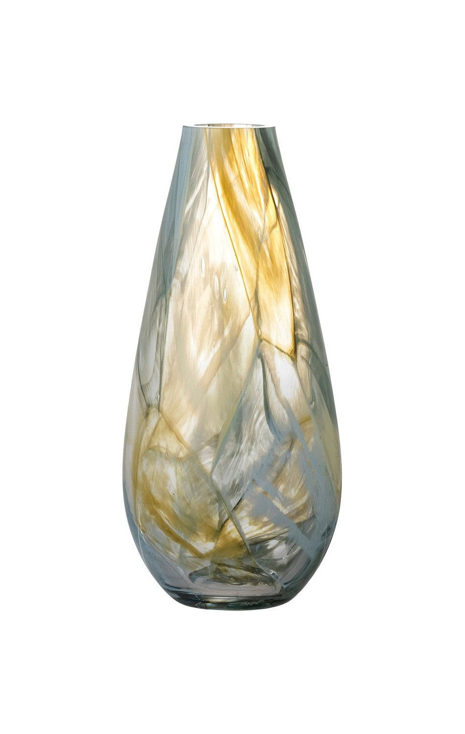 Creatieve collectie Lenoah Vase, Yellow, Glass